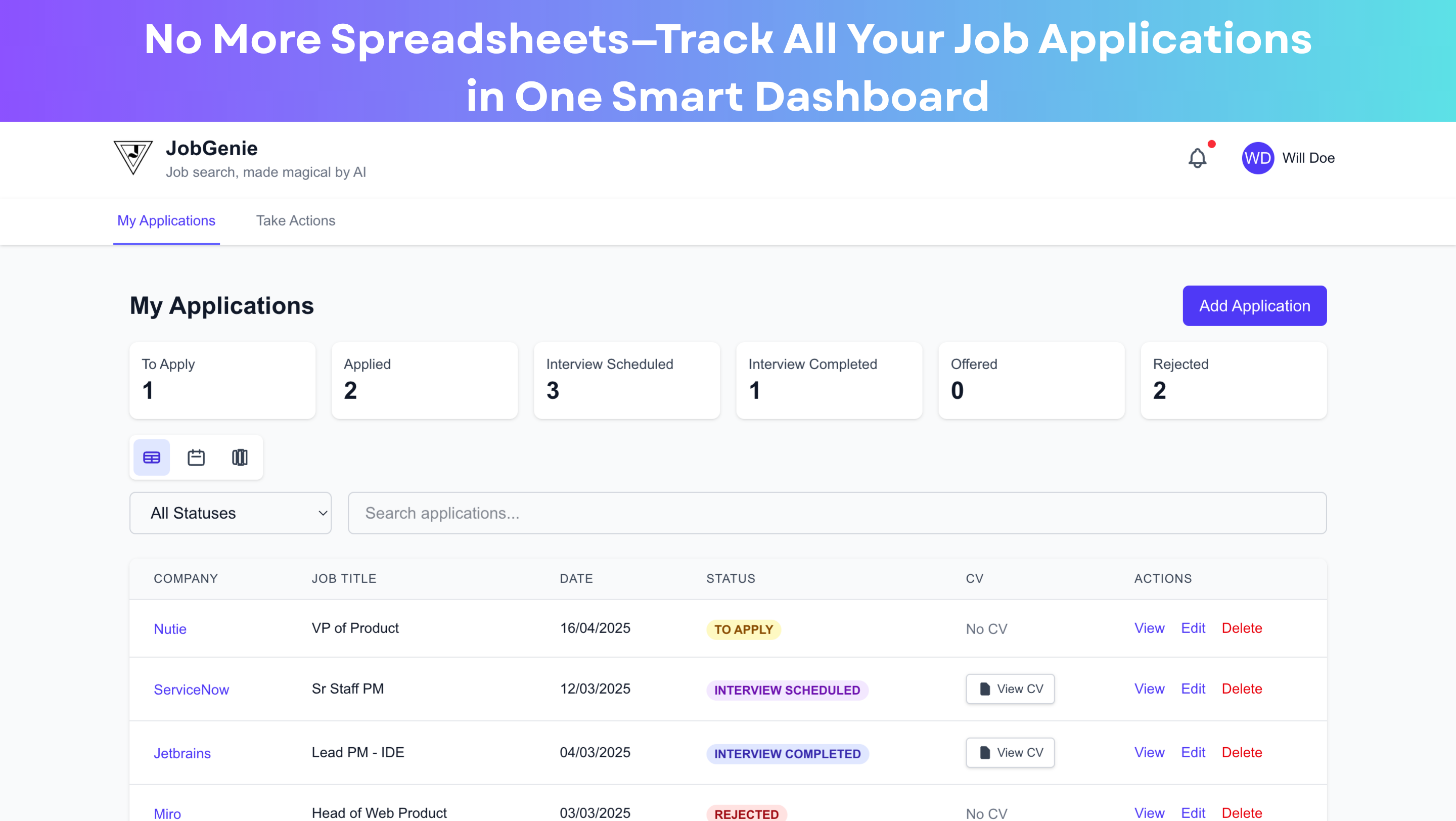 JobGenie screenshot 1