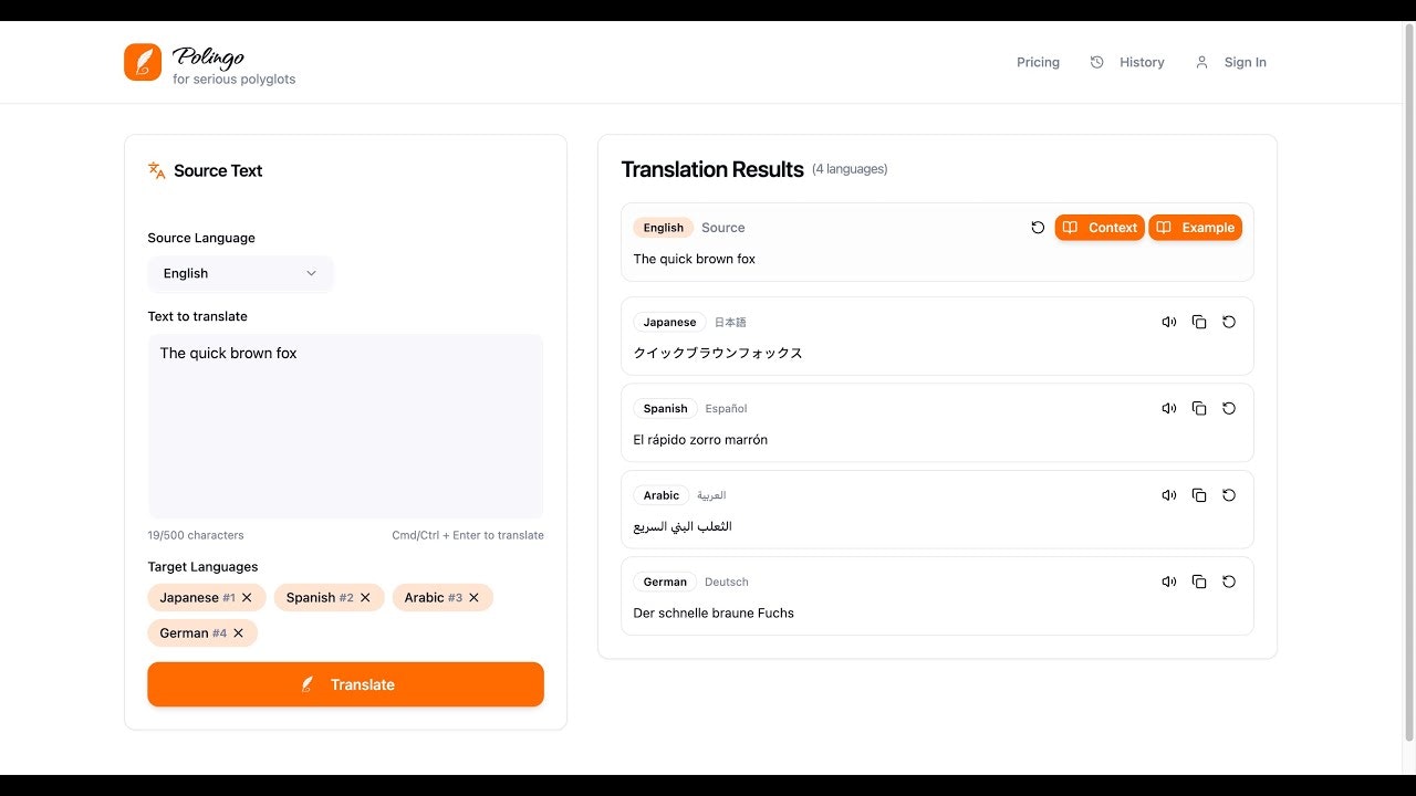 Polingo screenshot 1