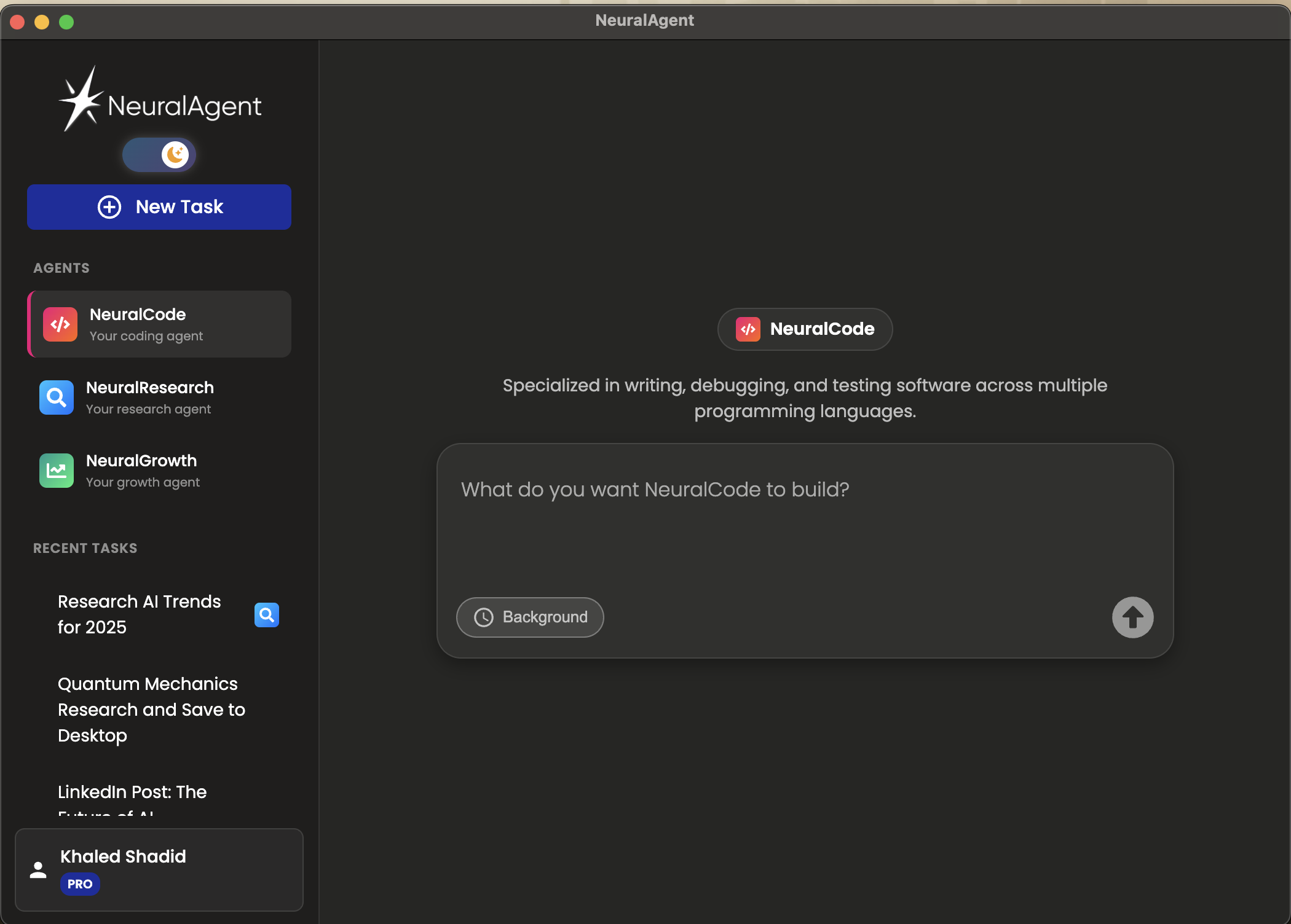 NeuralAgent screenshot 2