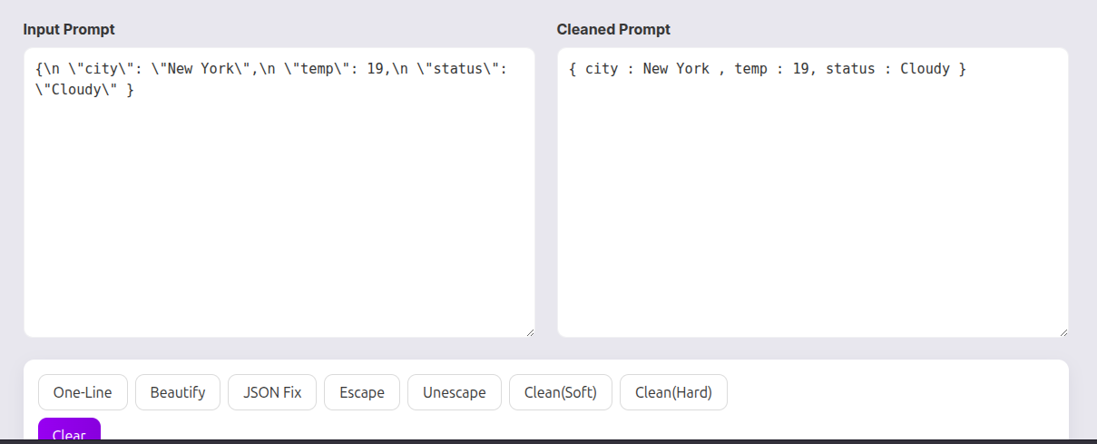 AI Prompt Cleaner screenshot 1