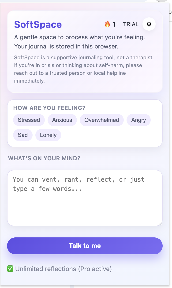SoftSpace screenshot 1