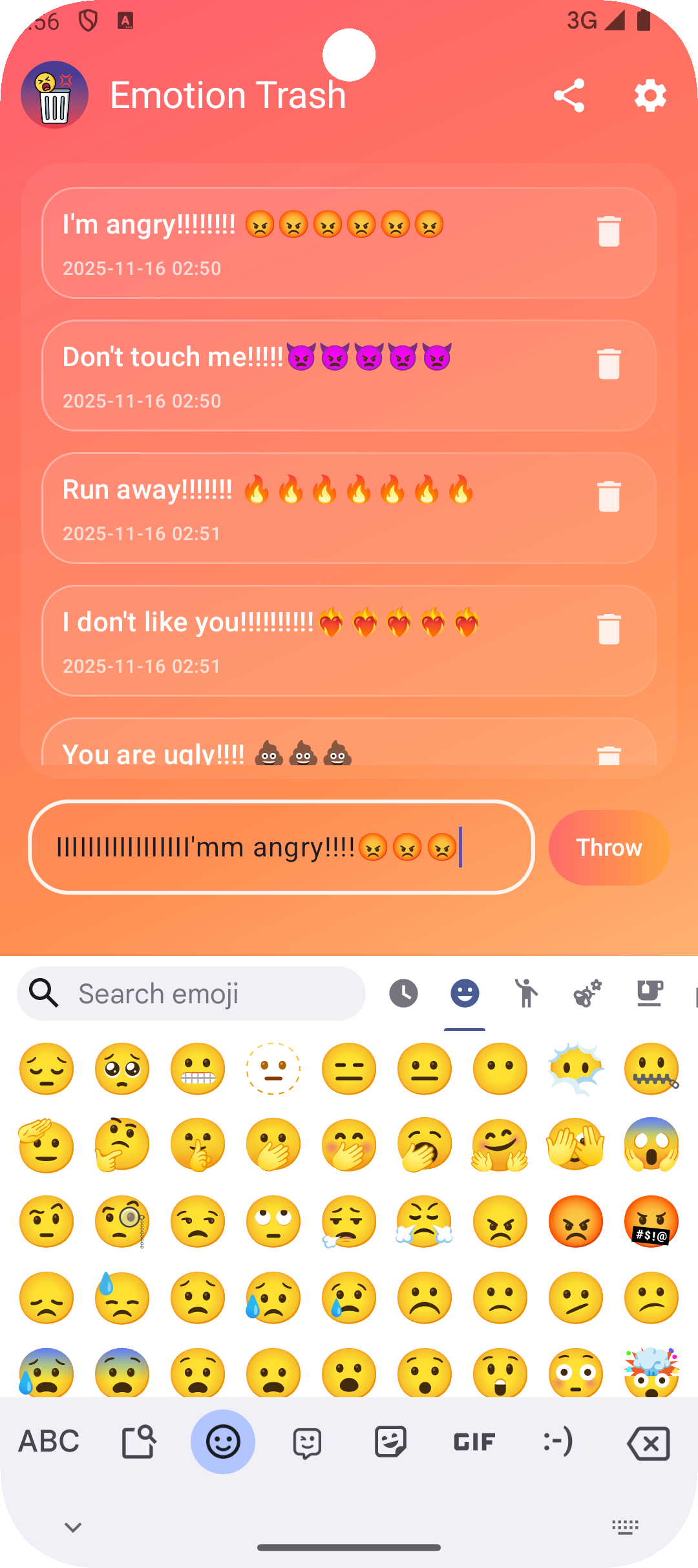 Emotion Trash screenshot 3