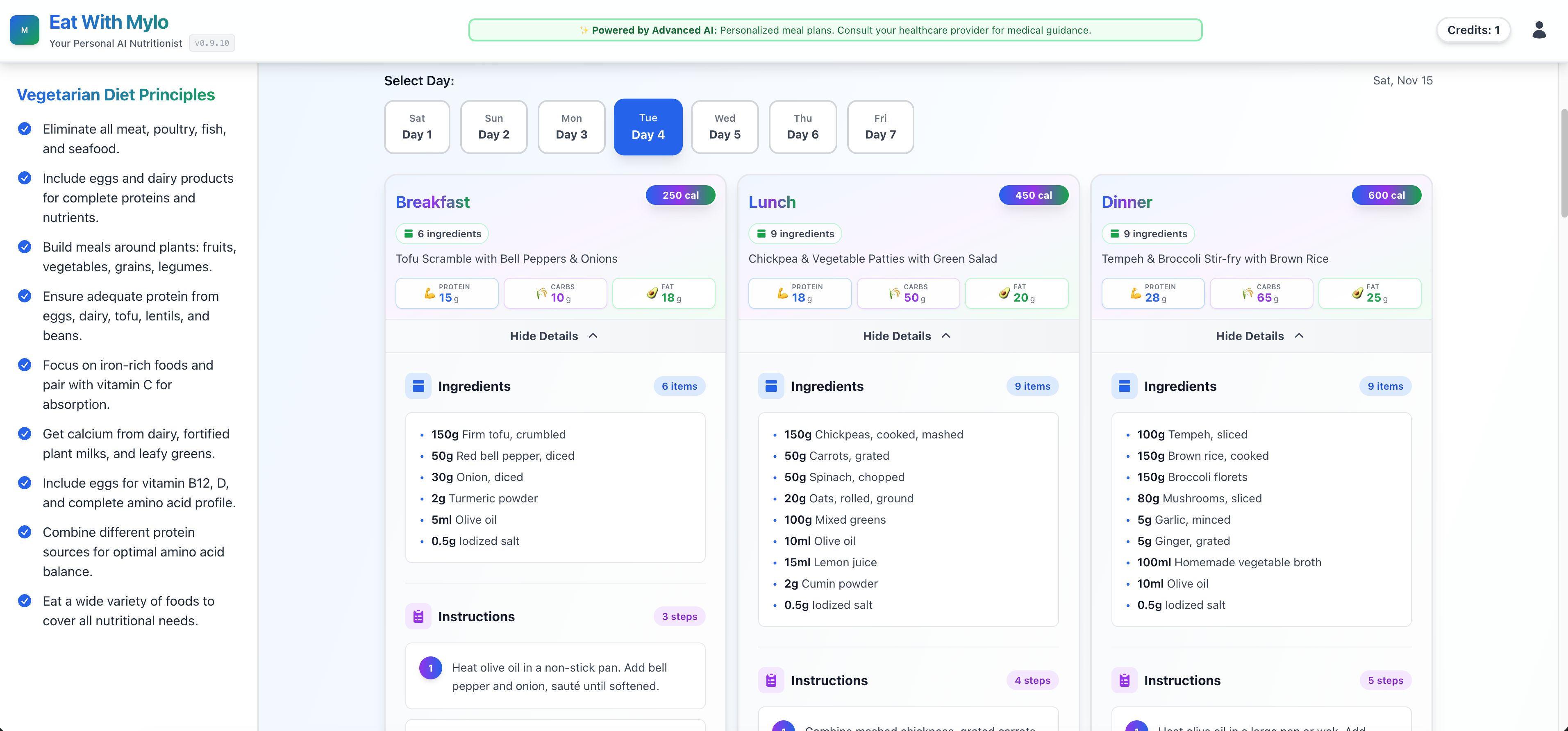 Mylo – Multi-Agent AI Nutrition Coach screenshot 2