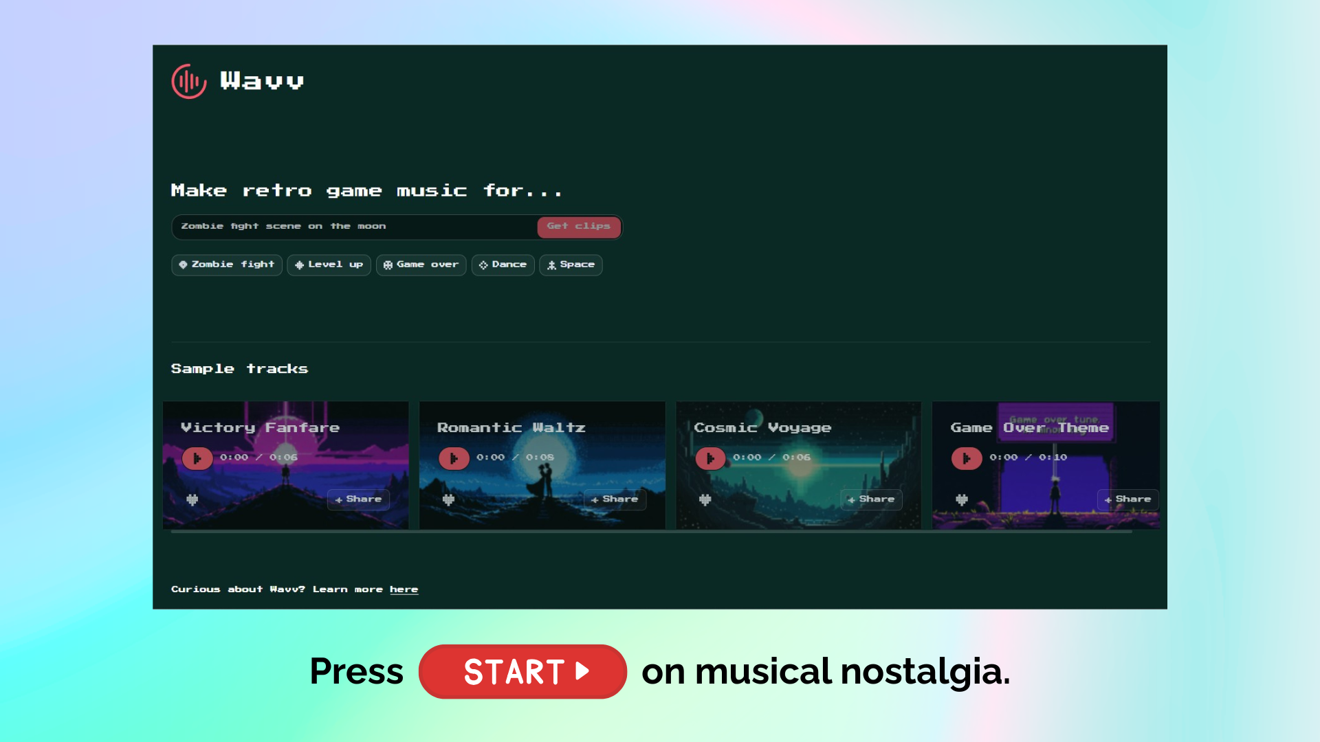 Wavv: 8-bit AI Music screenshot 2