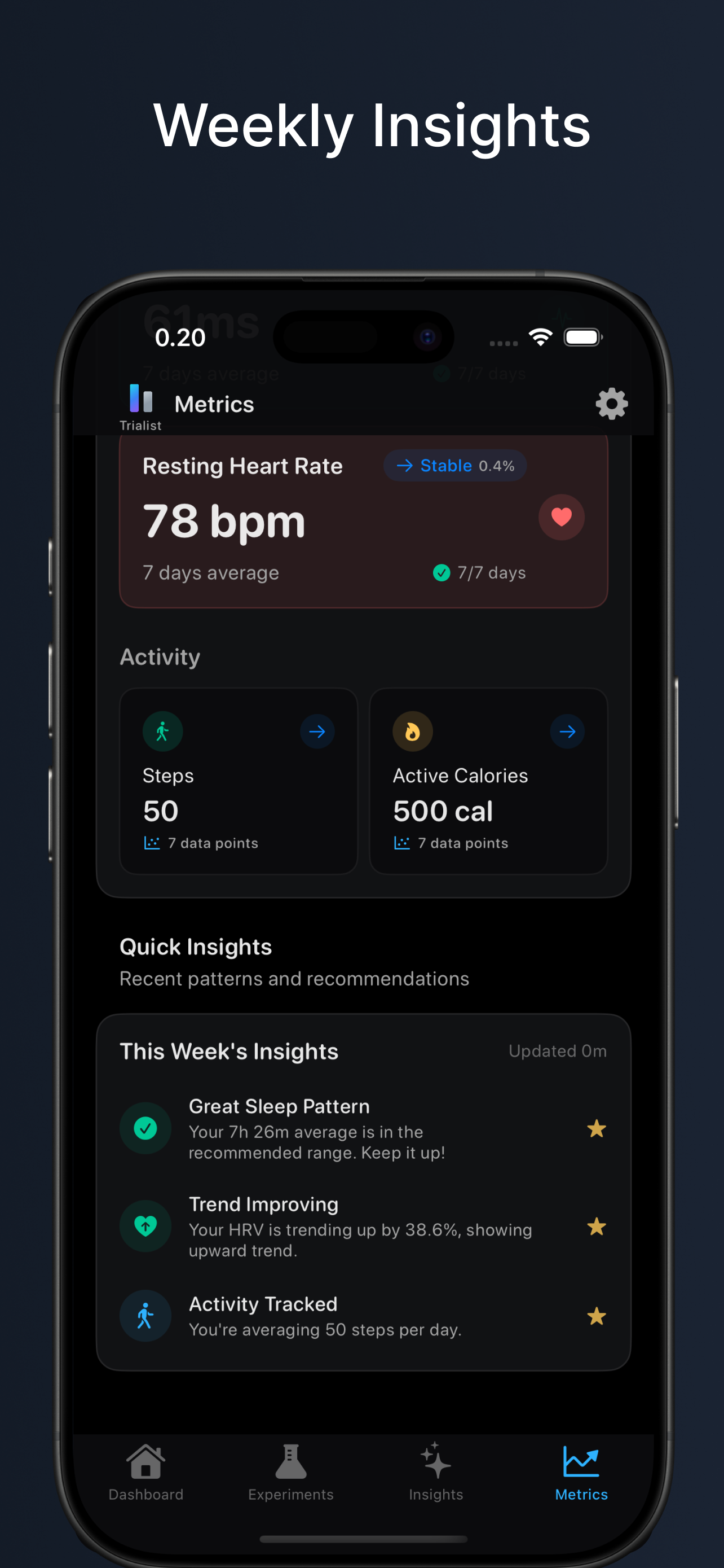 Trialist — Health Experiments screenshot 6