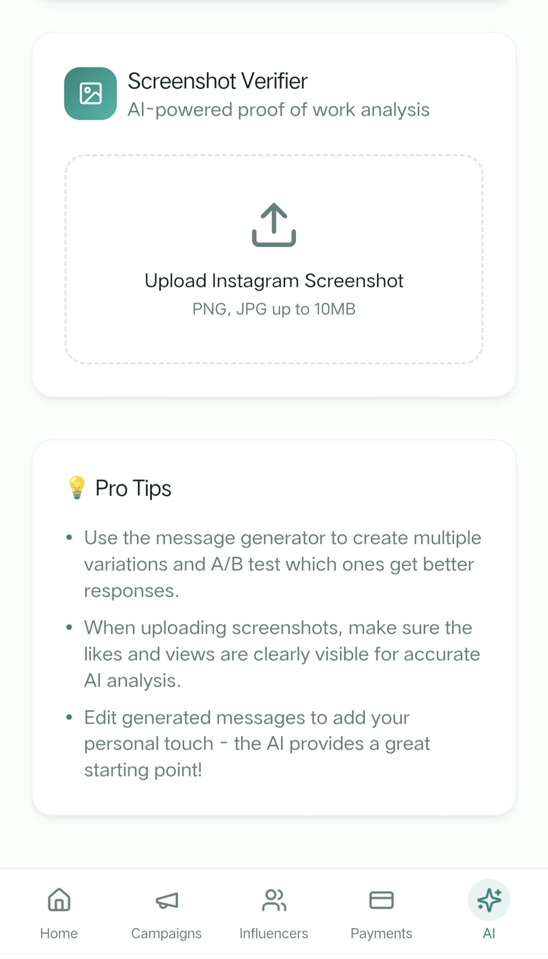 Influtrack screenshot 6