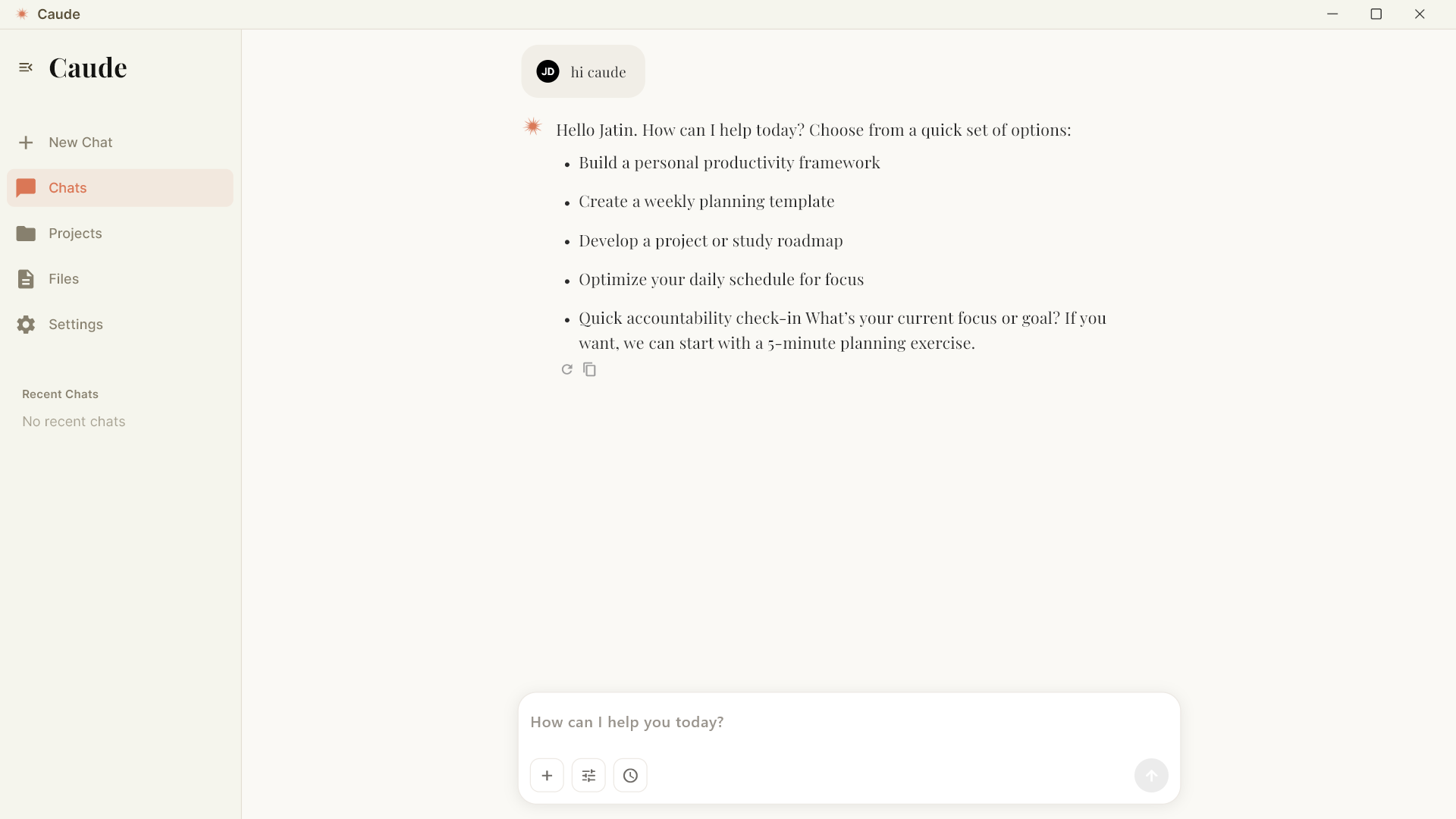 CAUDE screenshot 1