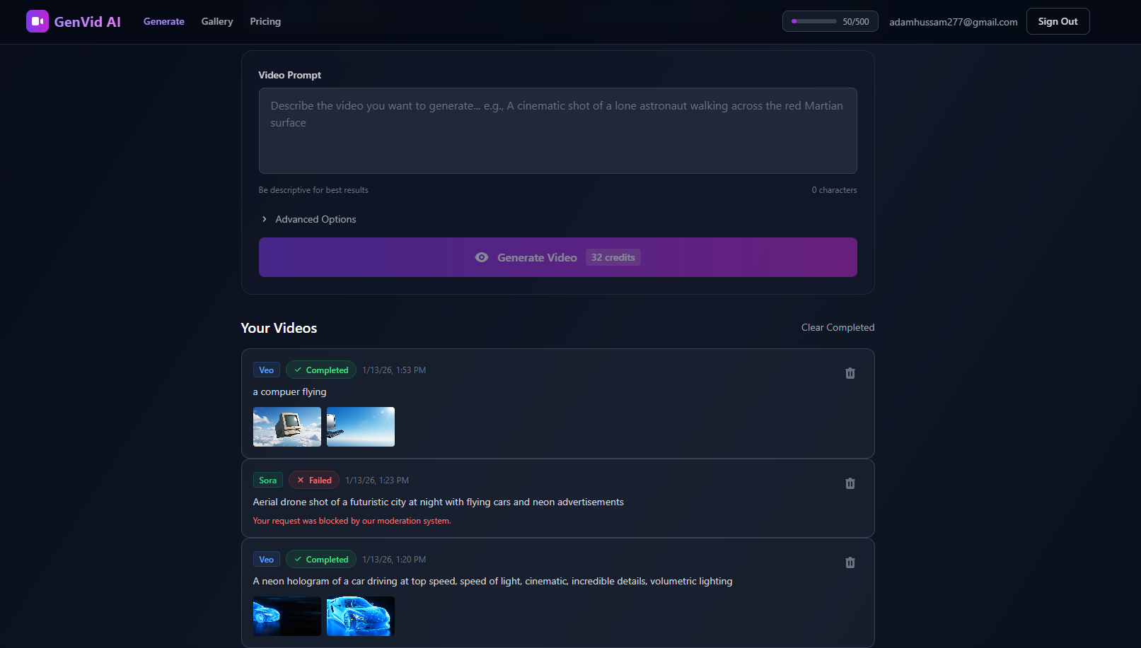 GenVid AI - AI Video Generator screenshot 5