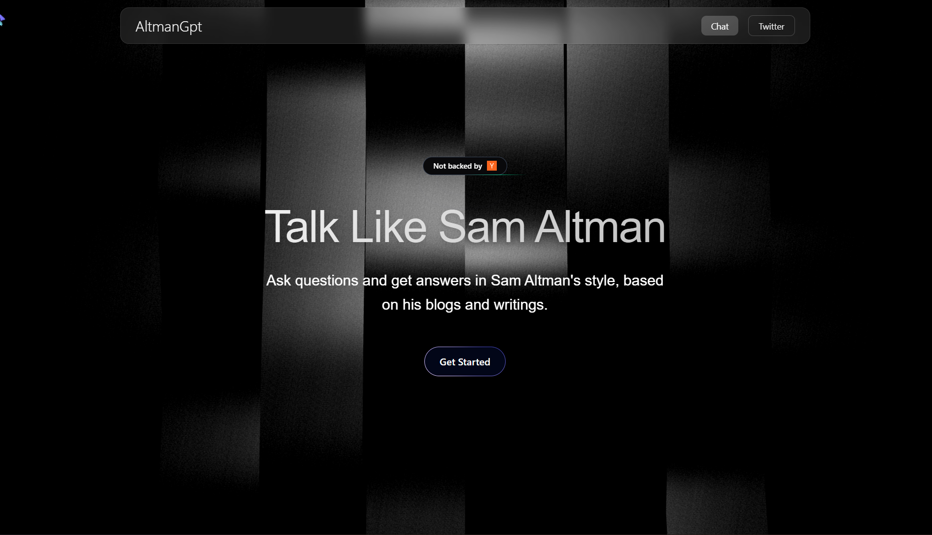 AltmanGpt screenshot 2