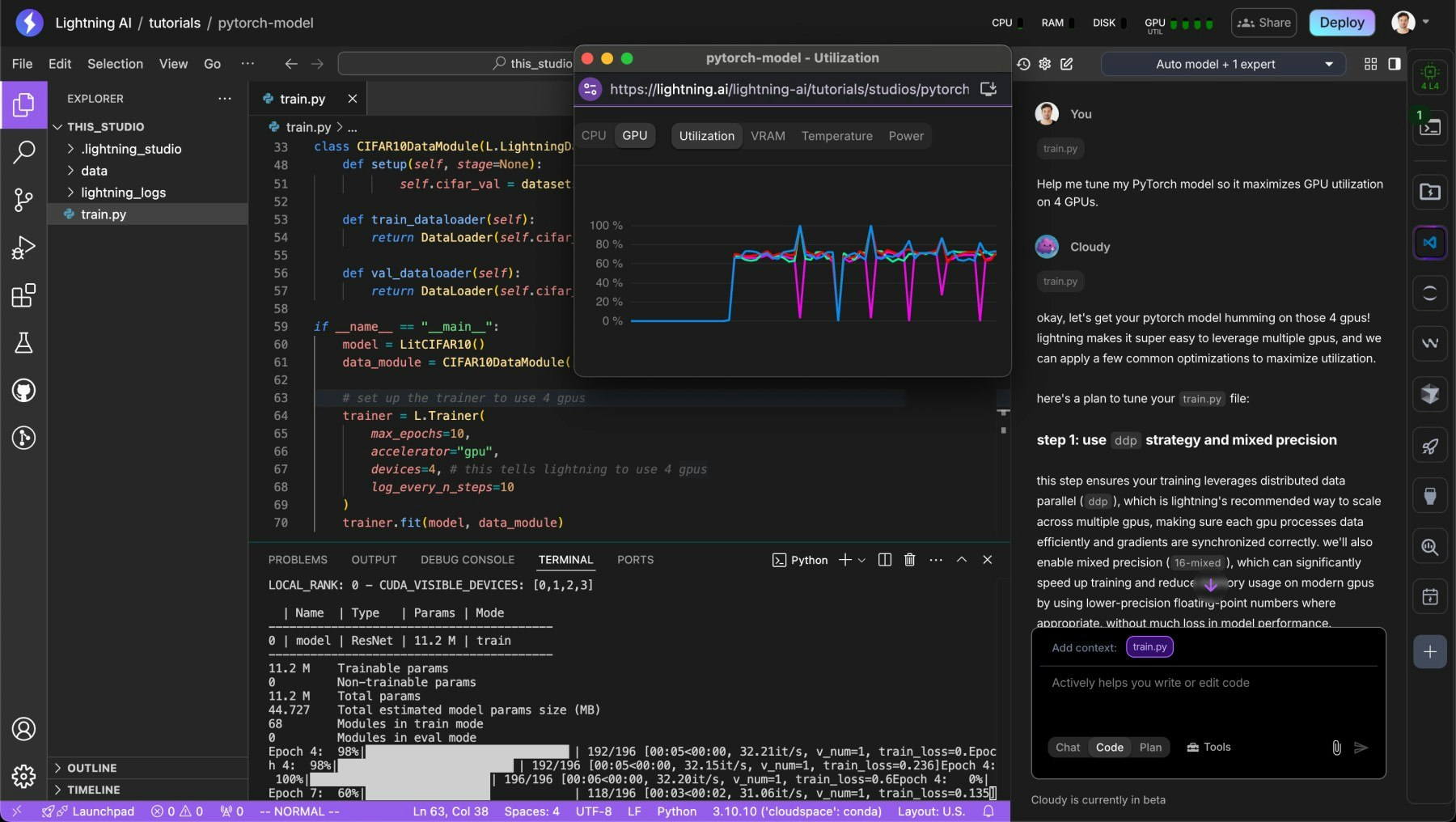 Lightning screenshot 2