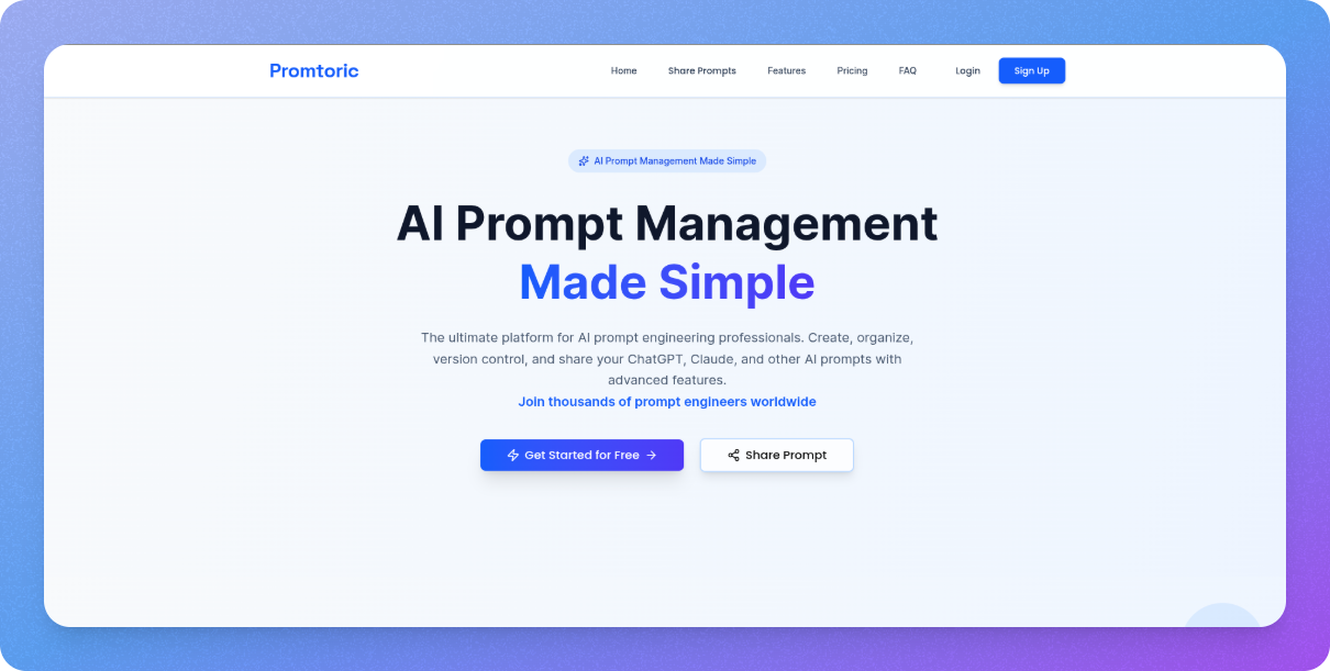 Promtoric screenshot 1