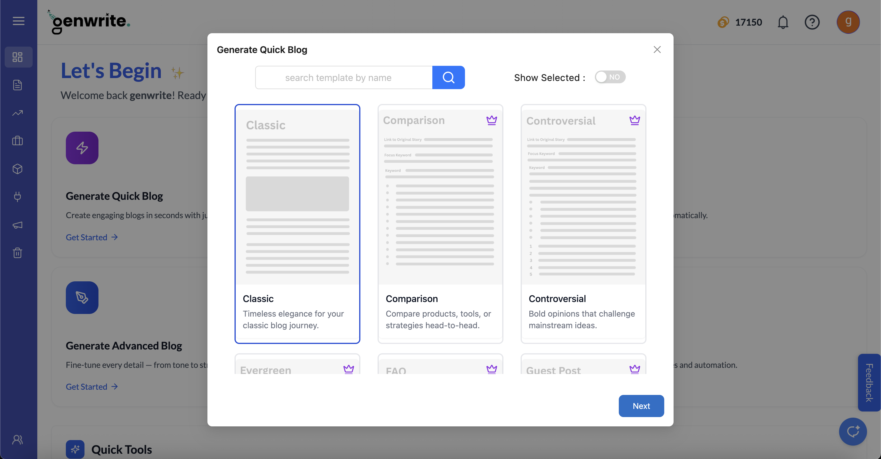 GenWrite screenshot 2