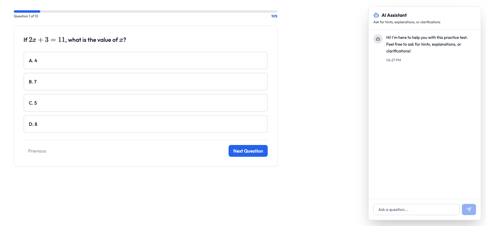 GoSATPrep screenshot 2