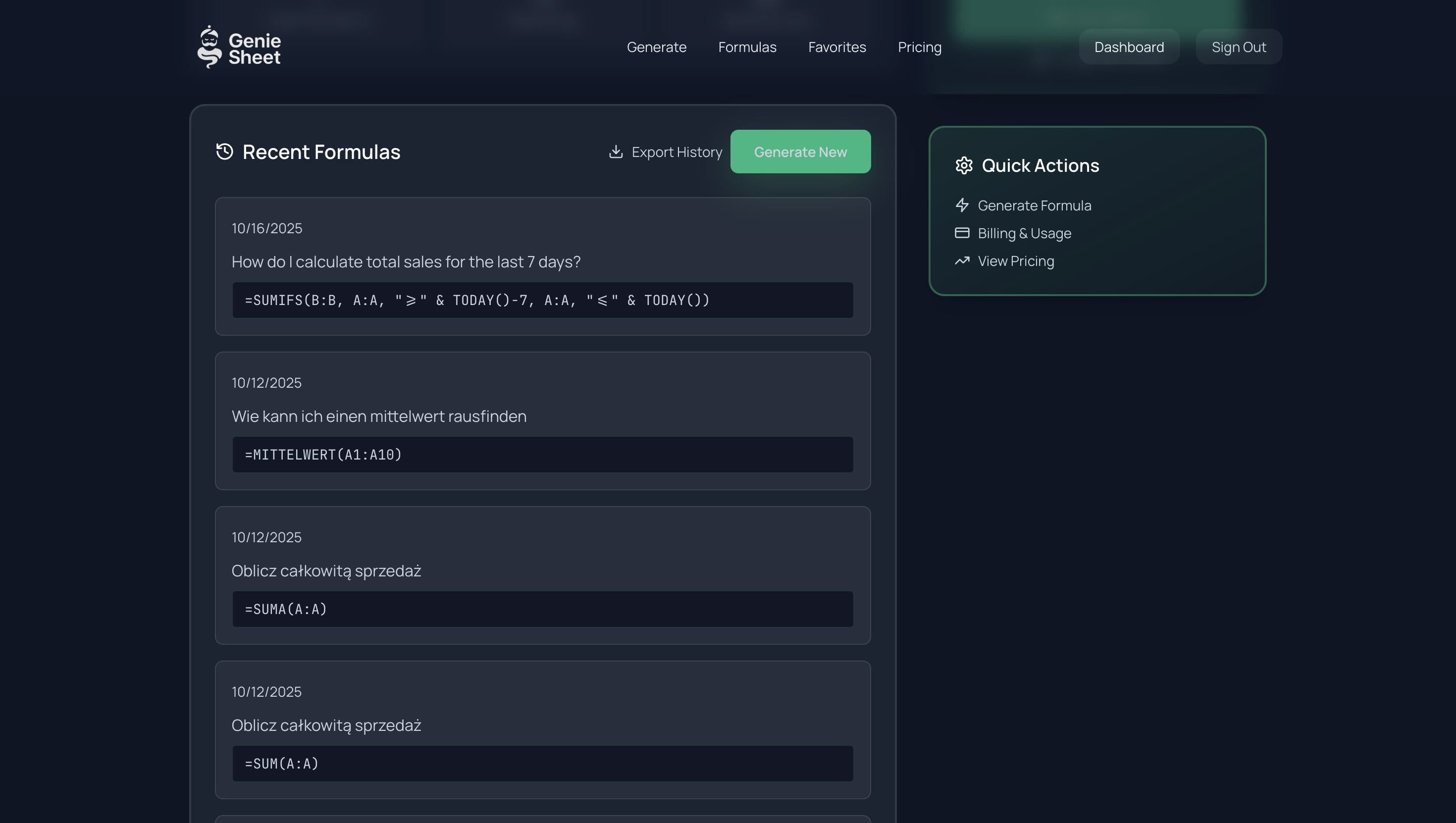 GenieSheet screenshot 6