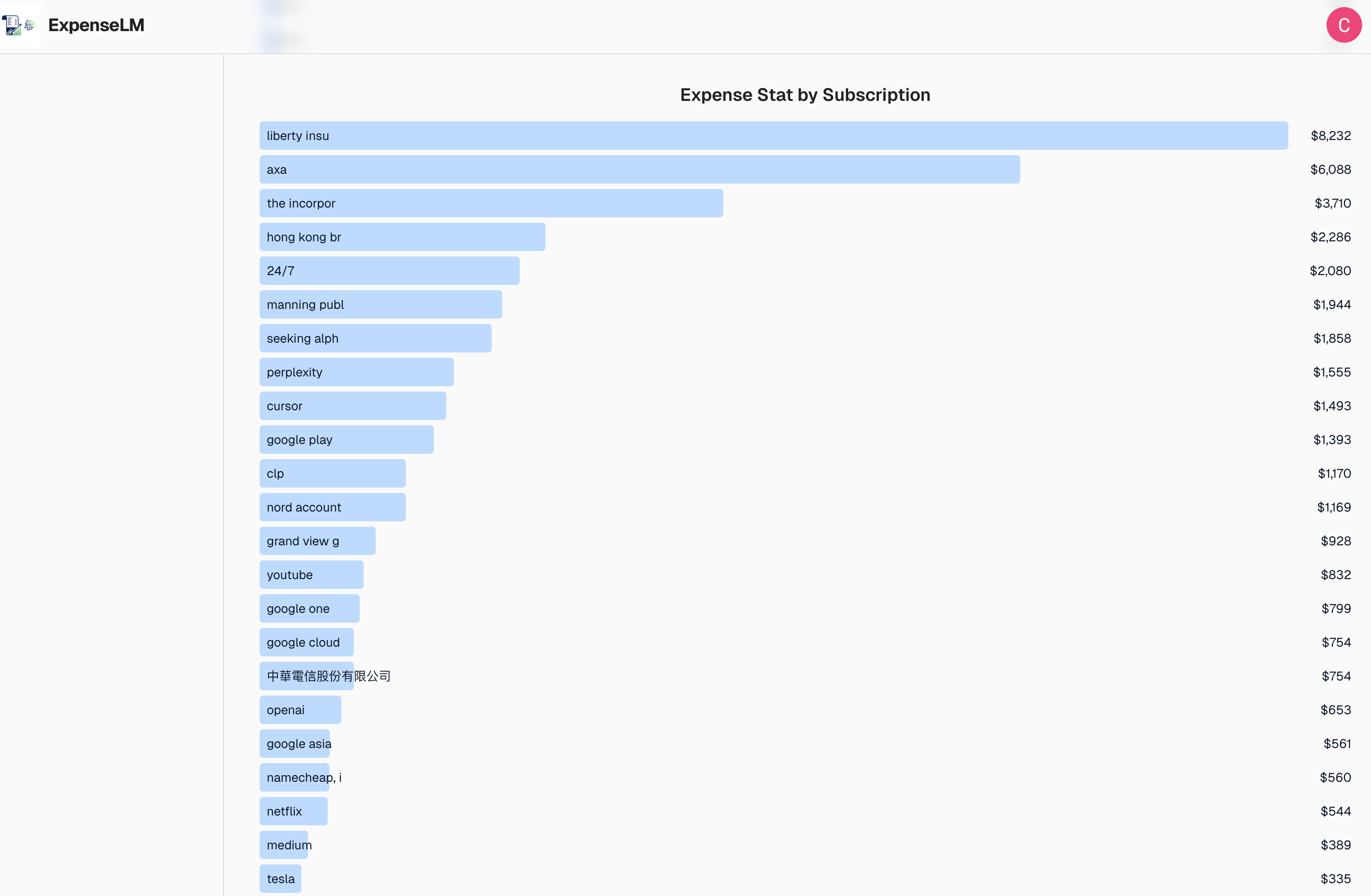 ExpenseLM screenshot 4