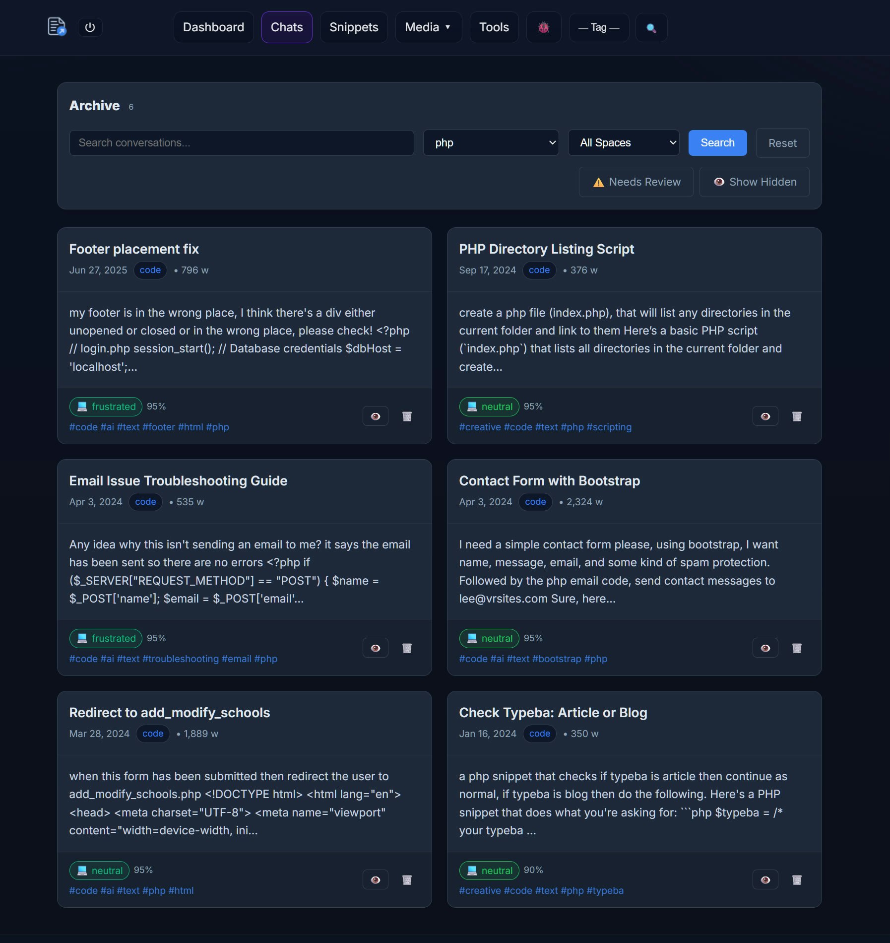 ExportReader — ChatGPT Export Search screenshot 4