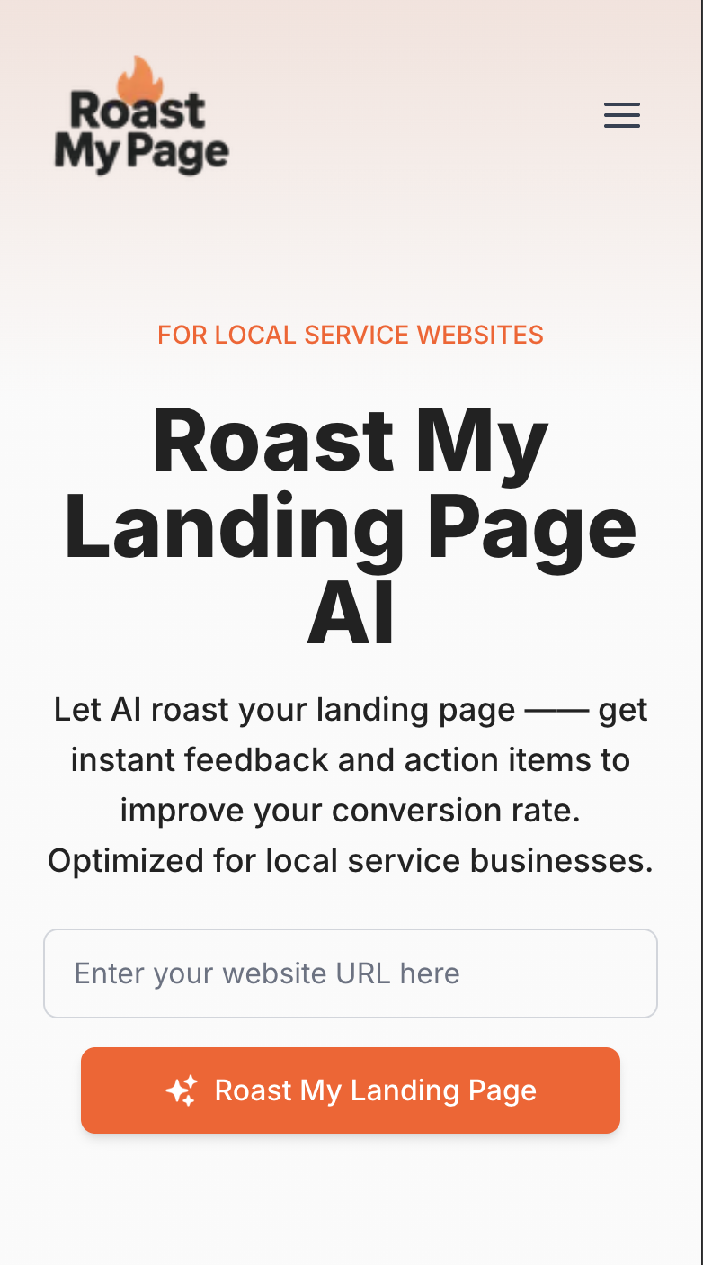 Roast My Page screenshot 1