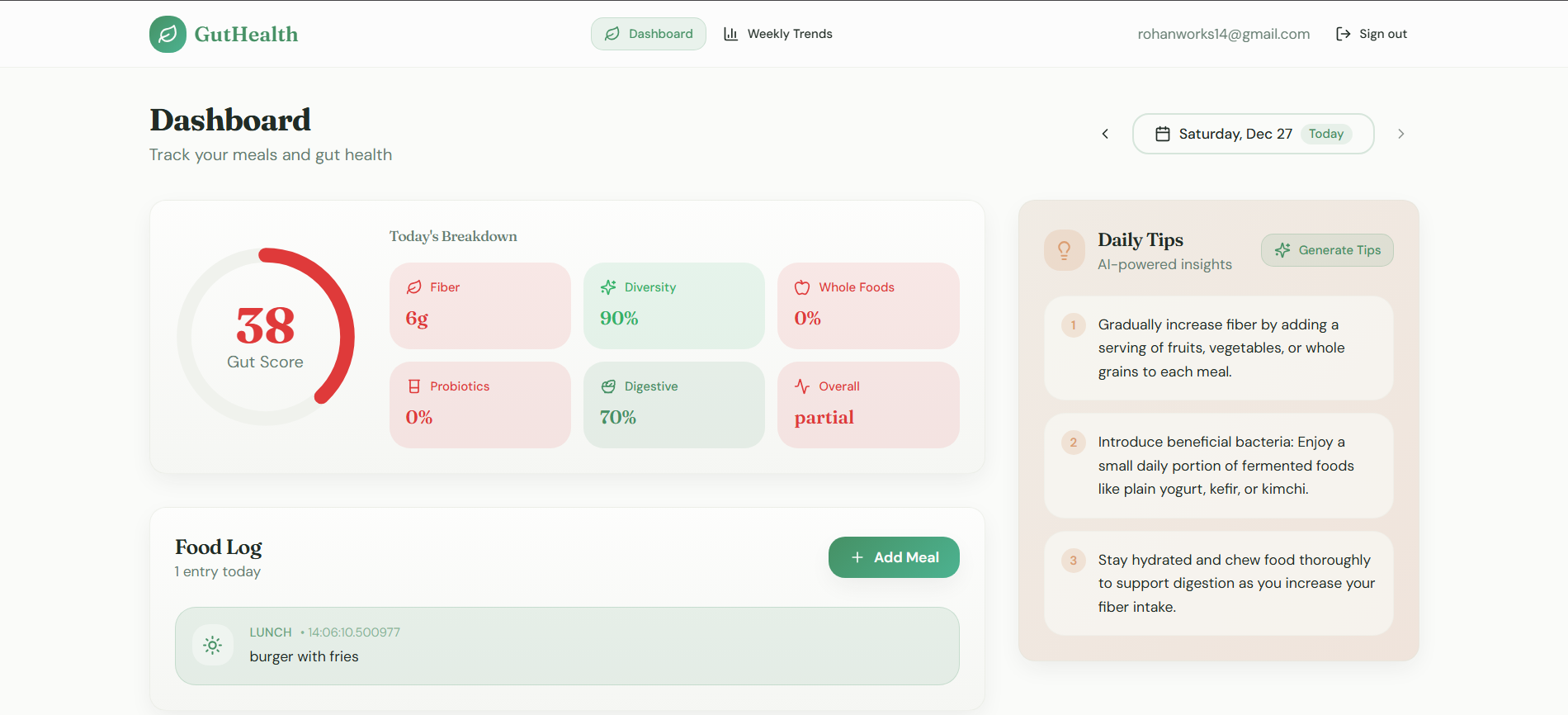 GutHealth screenshot 1