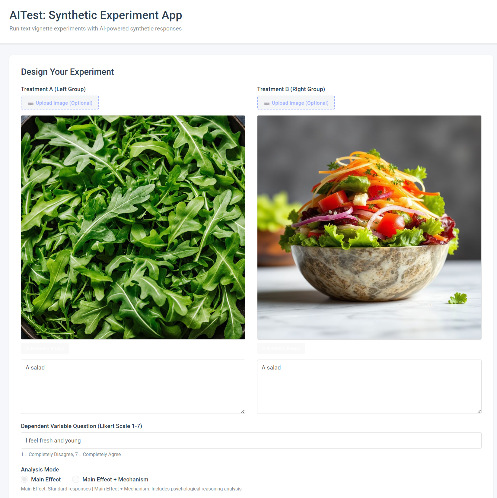 AITest: Synthetic Experiment App screenshot 3