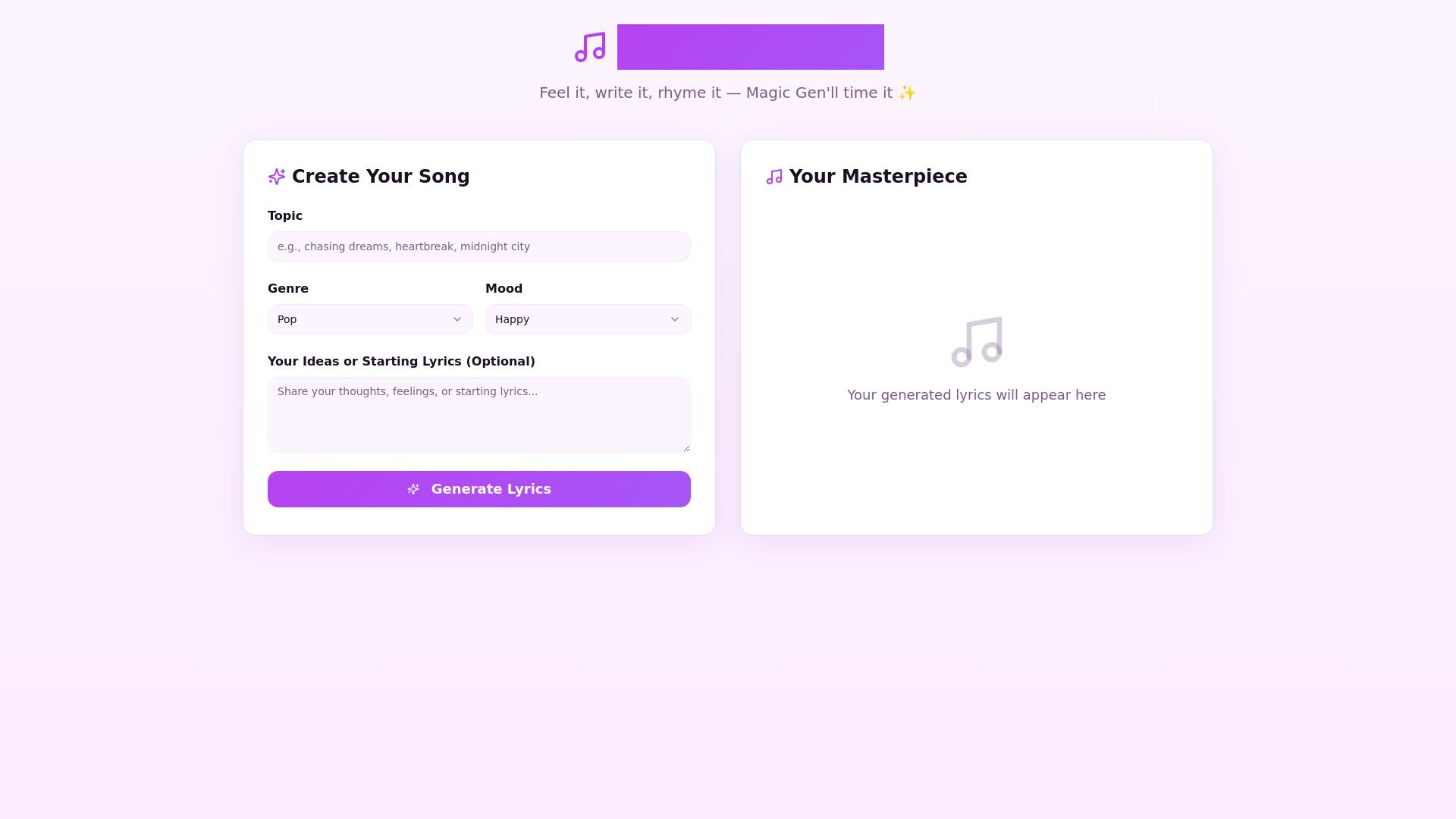 Magic Gen screenshot 1