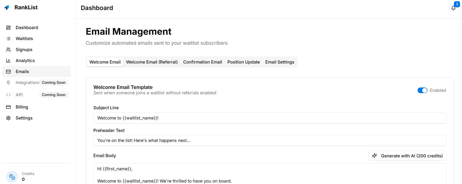 RankList screenshot 6