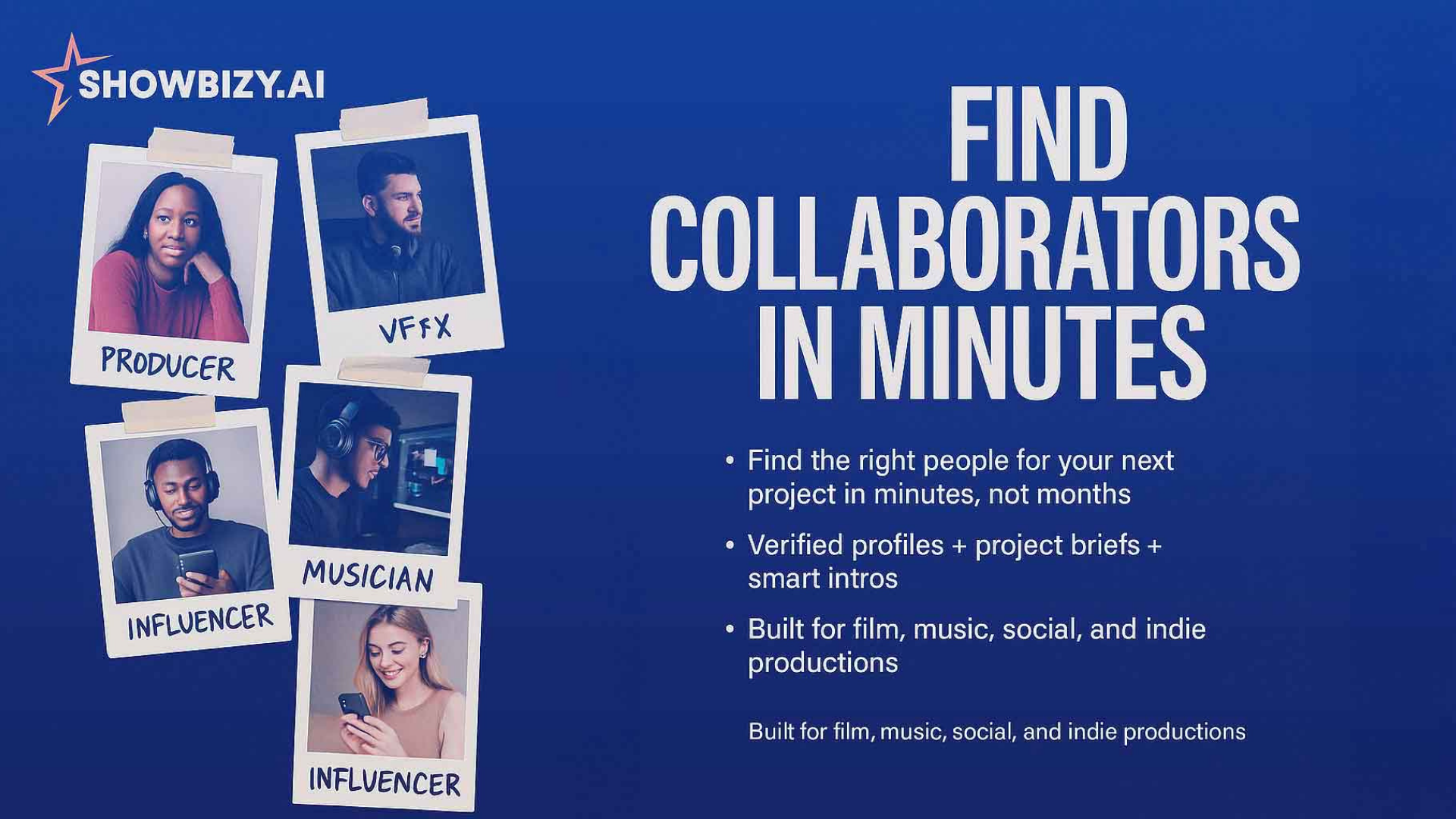 Showbizy — AI Matchmaking for Creators screenshot 5