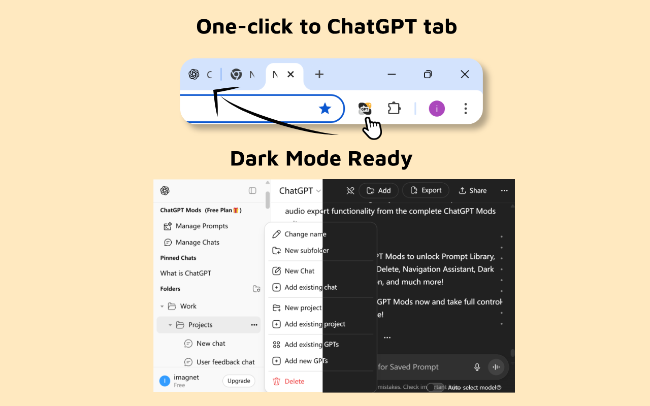 ChatGPT Mods Chrome Extension screenshot 6