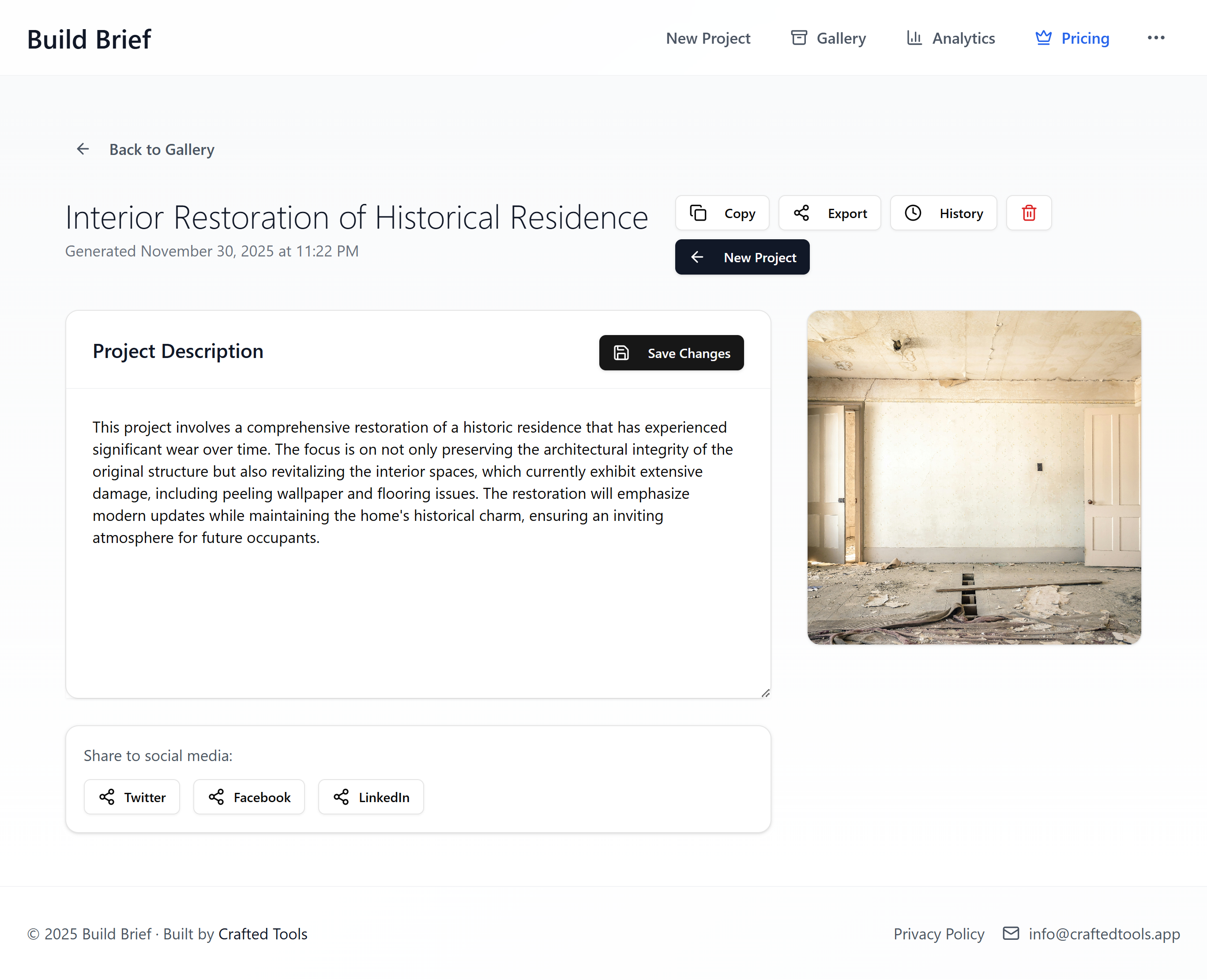 Build Brief screenshot 11