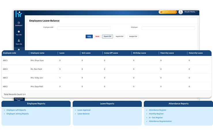 WeekMate HRMS screenshot 3