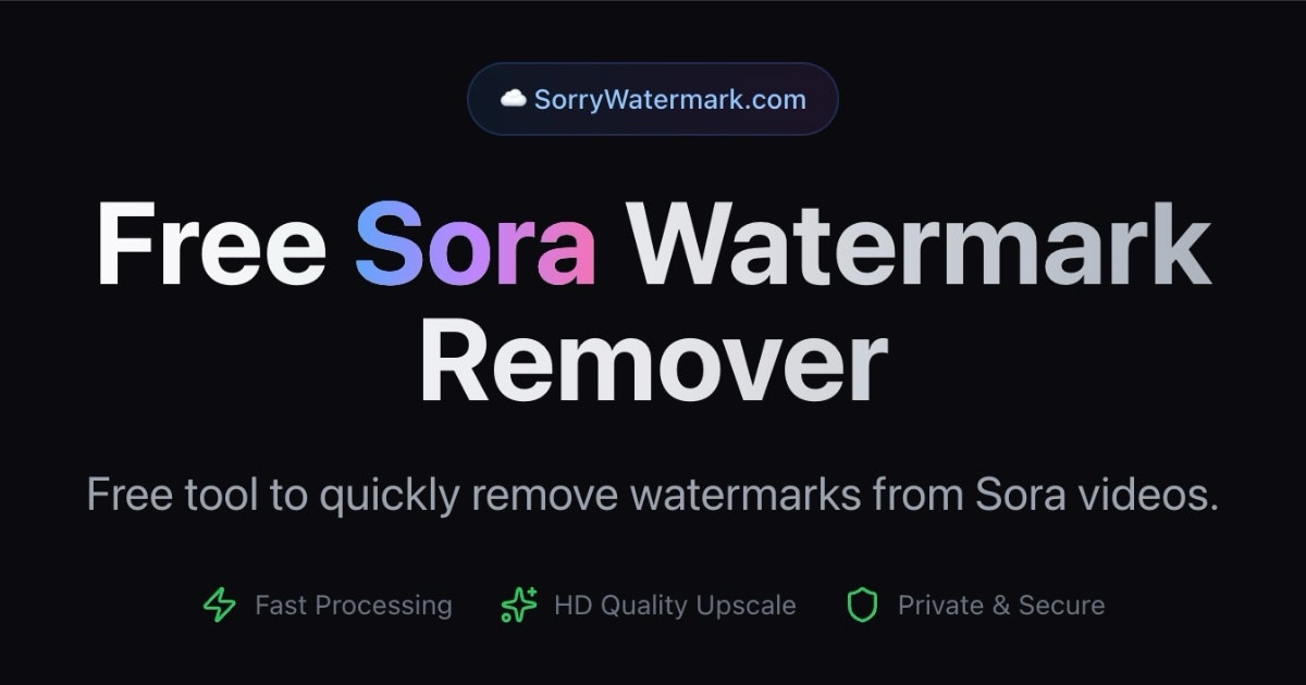 Sora Watermark Remover screenshot 1