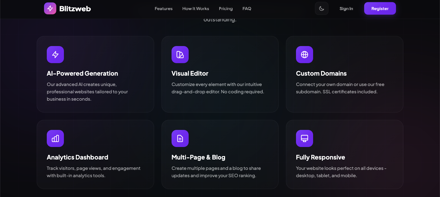 Blitzweb screenshot 2