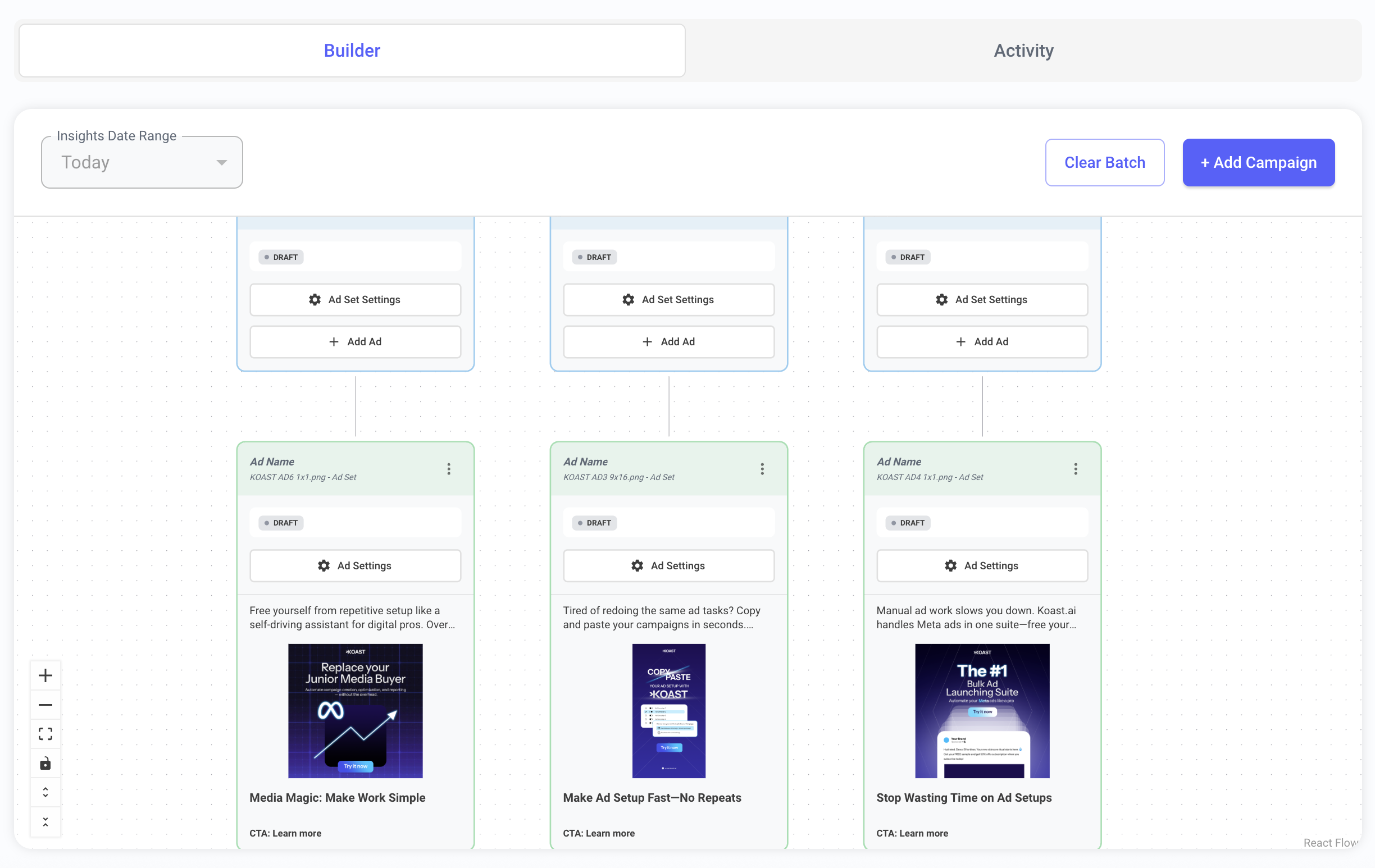 Koast.ai: Ad Launching 3.0 screenshot 1
