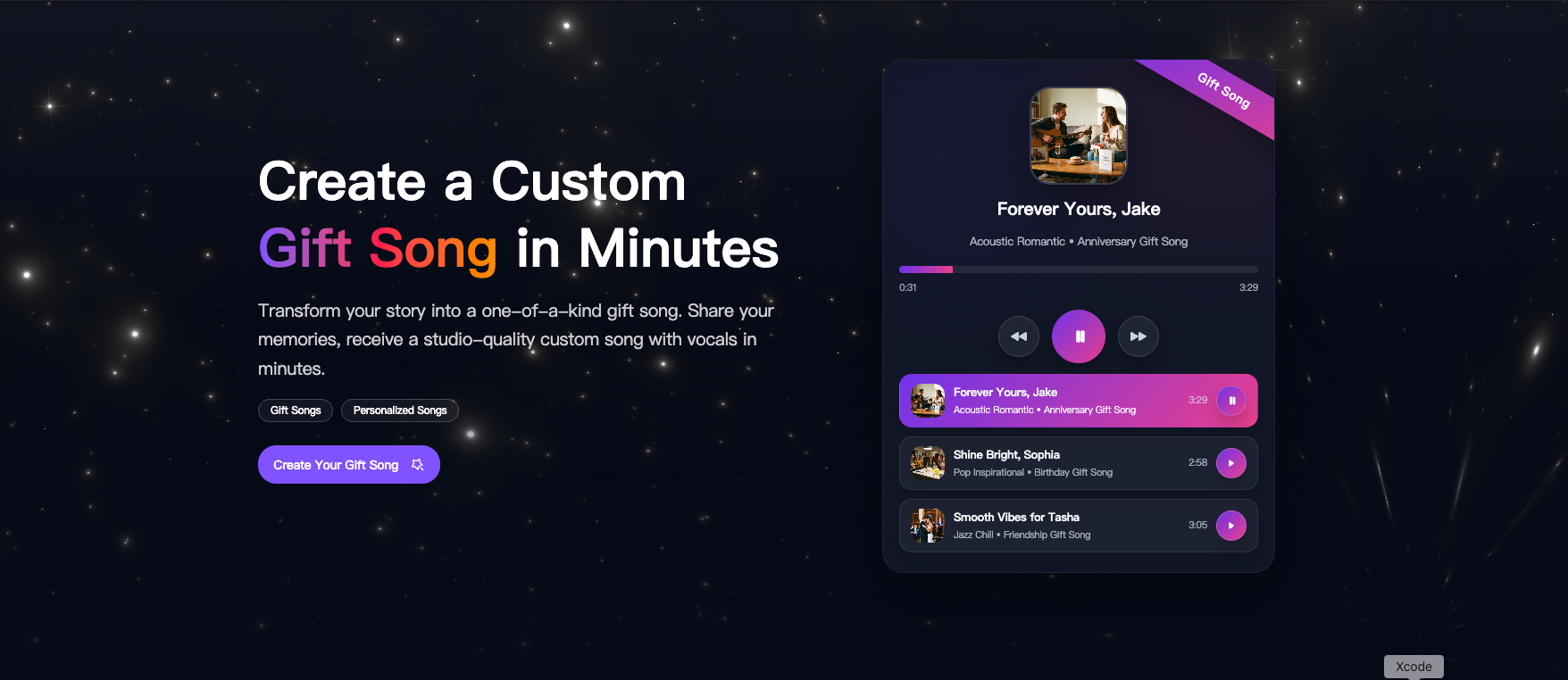 GiftSong screenshot 1