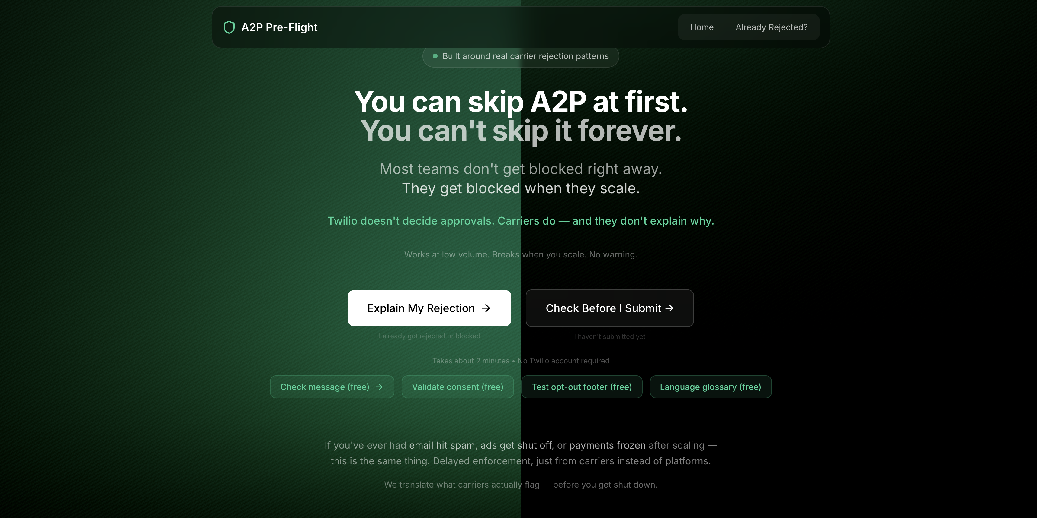 A2P Pre-Flight screenshot 2