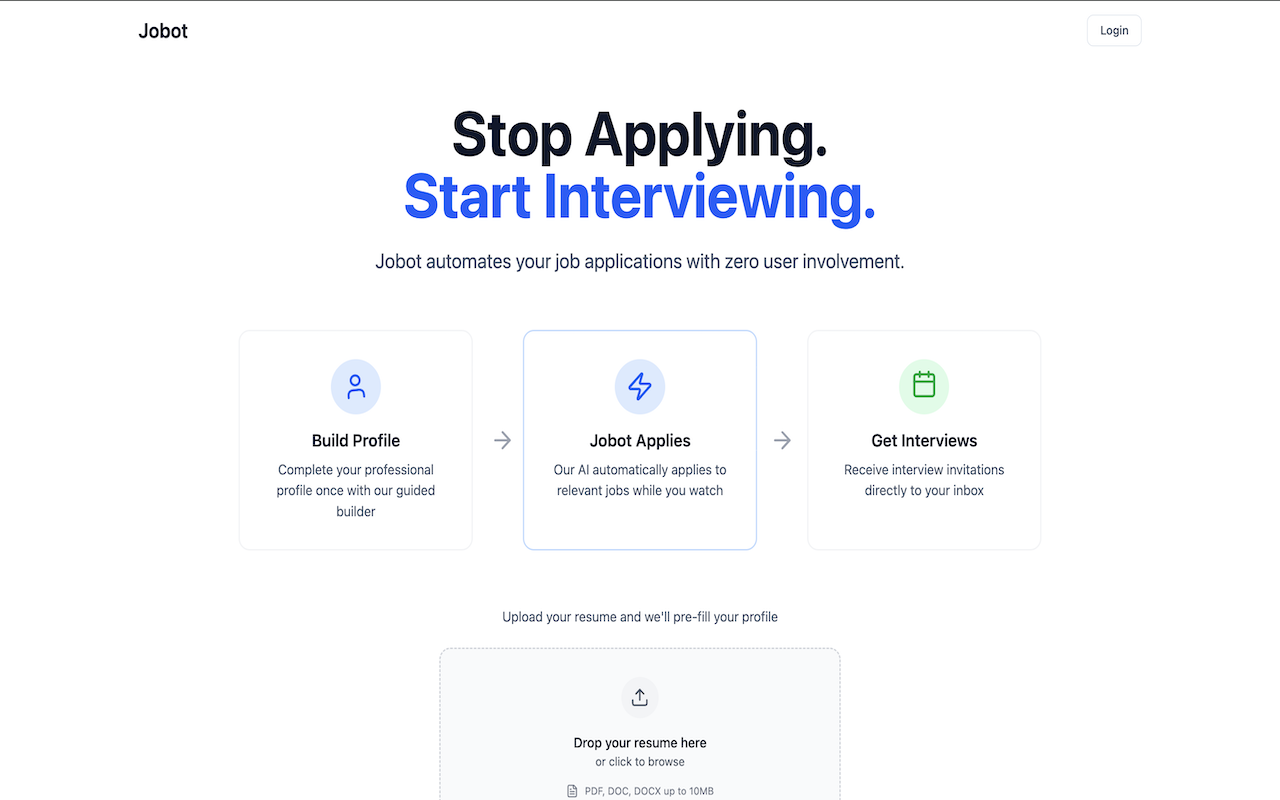 JoBot - Job Autofill & Tracker screenshot 1
