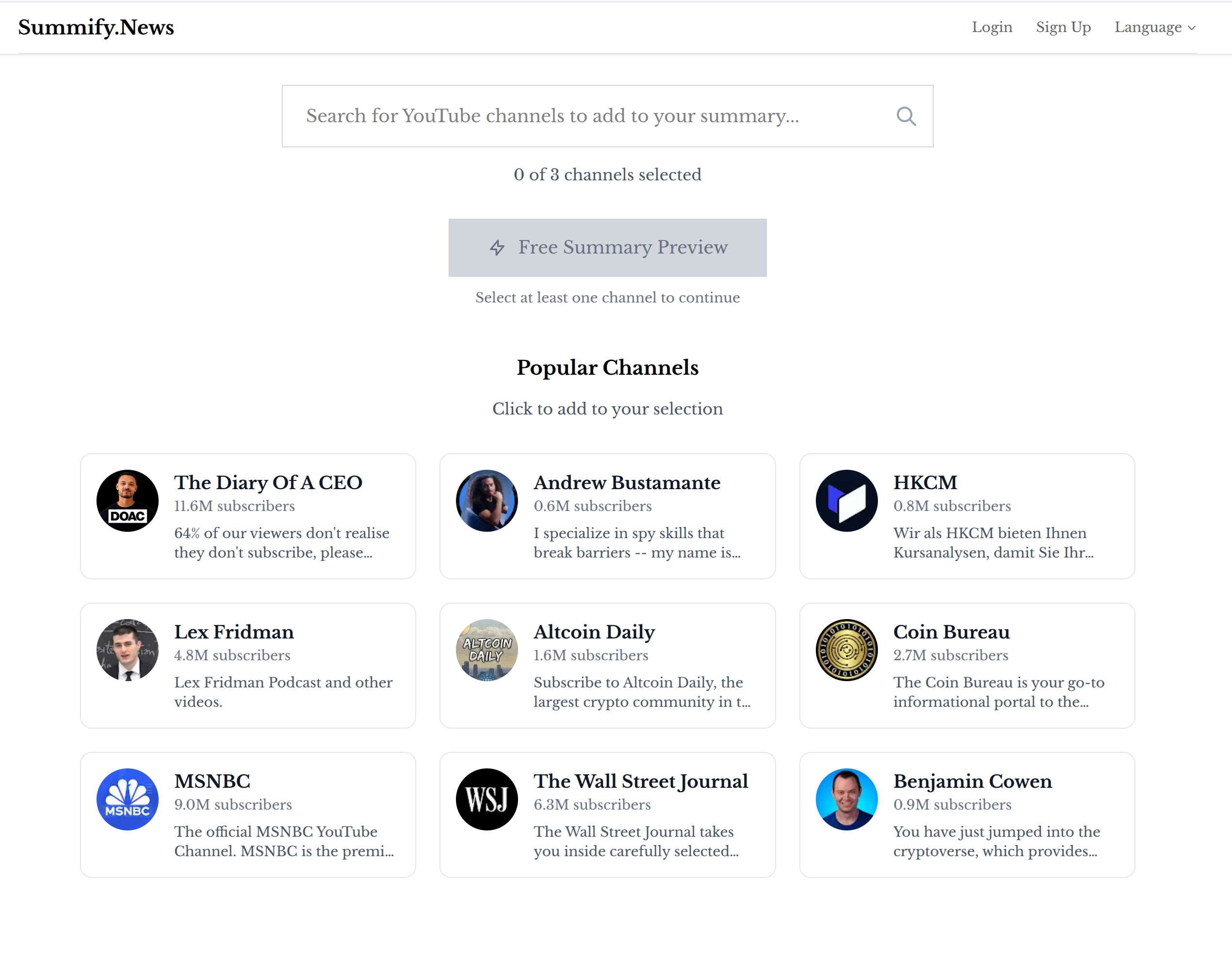 Summify.News screenshot 2