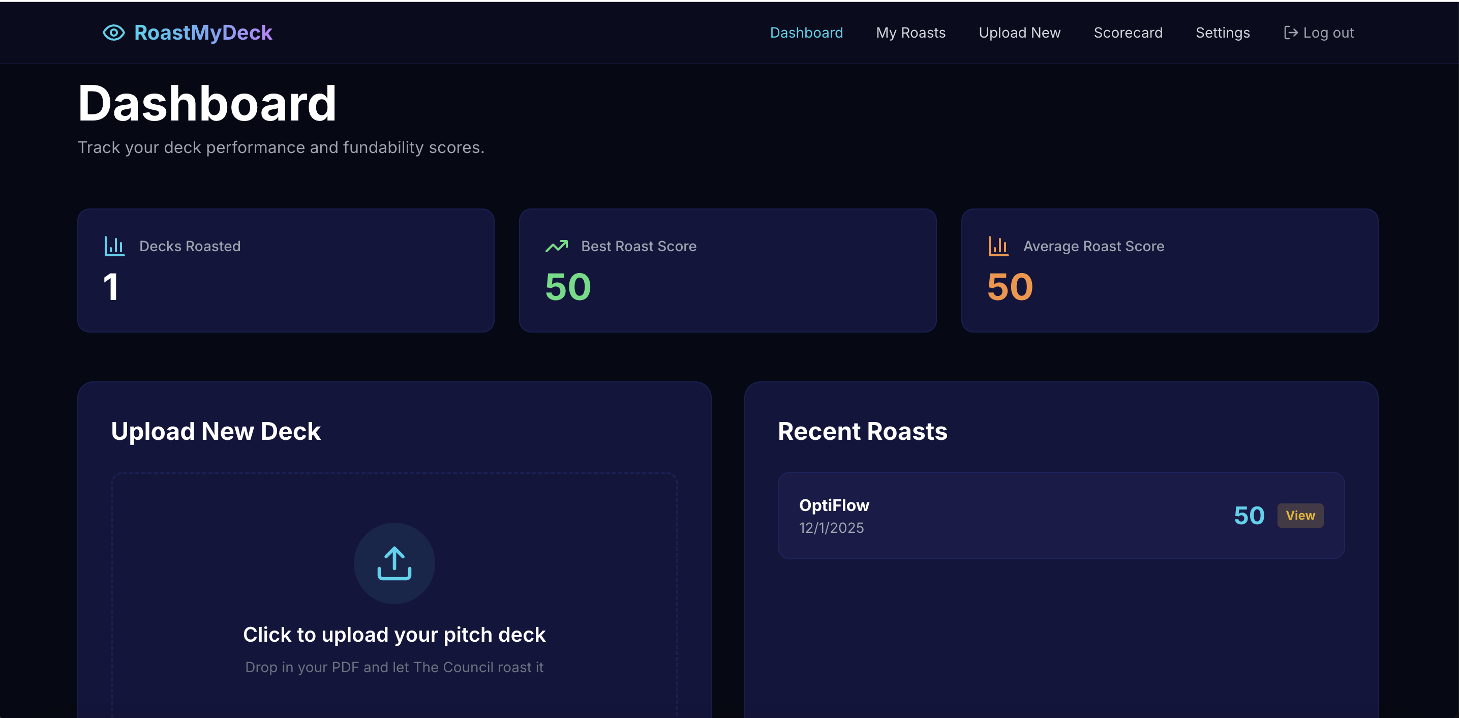 RoastMyDeck screenshot 2