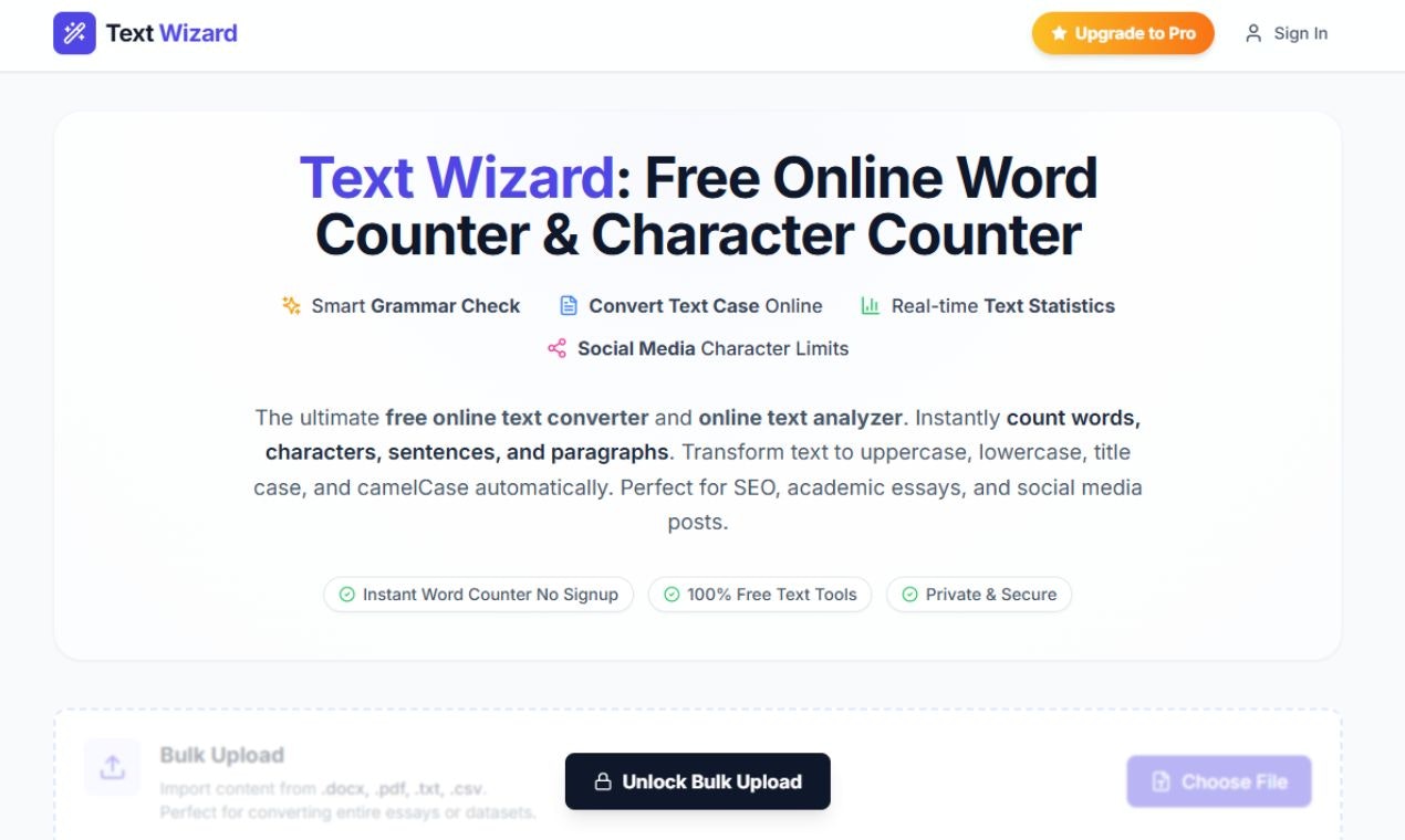 Text Wizard Free Online Case Converter screenshot 3
