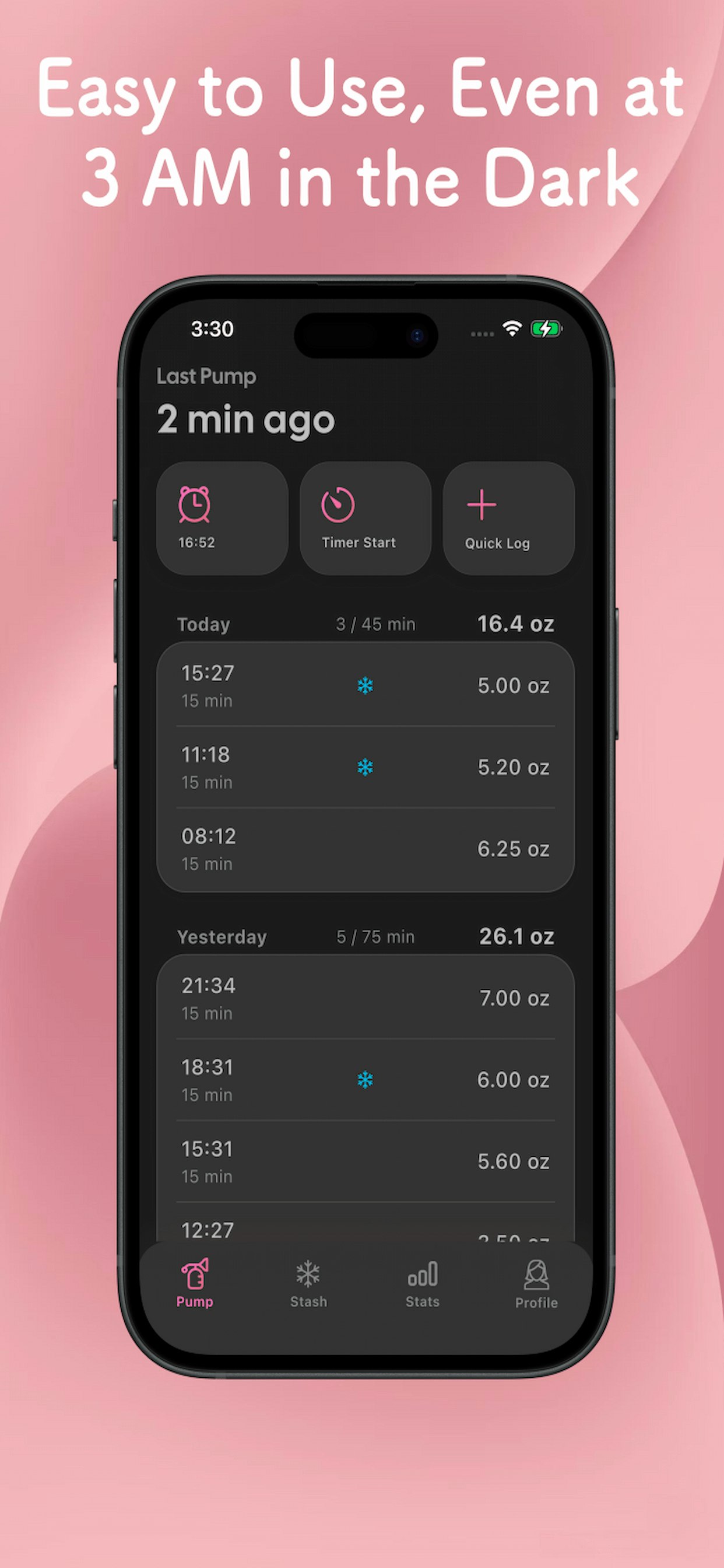 Easy Pump & Milk Stash Tracker screenshot 3