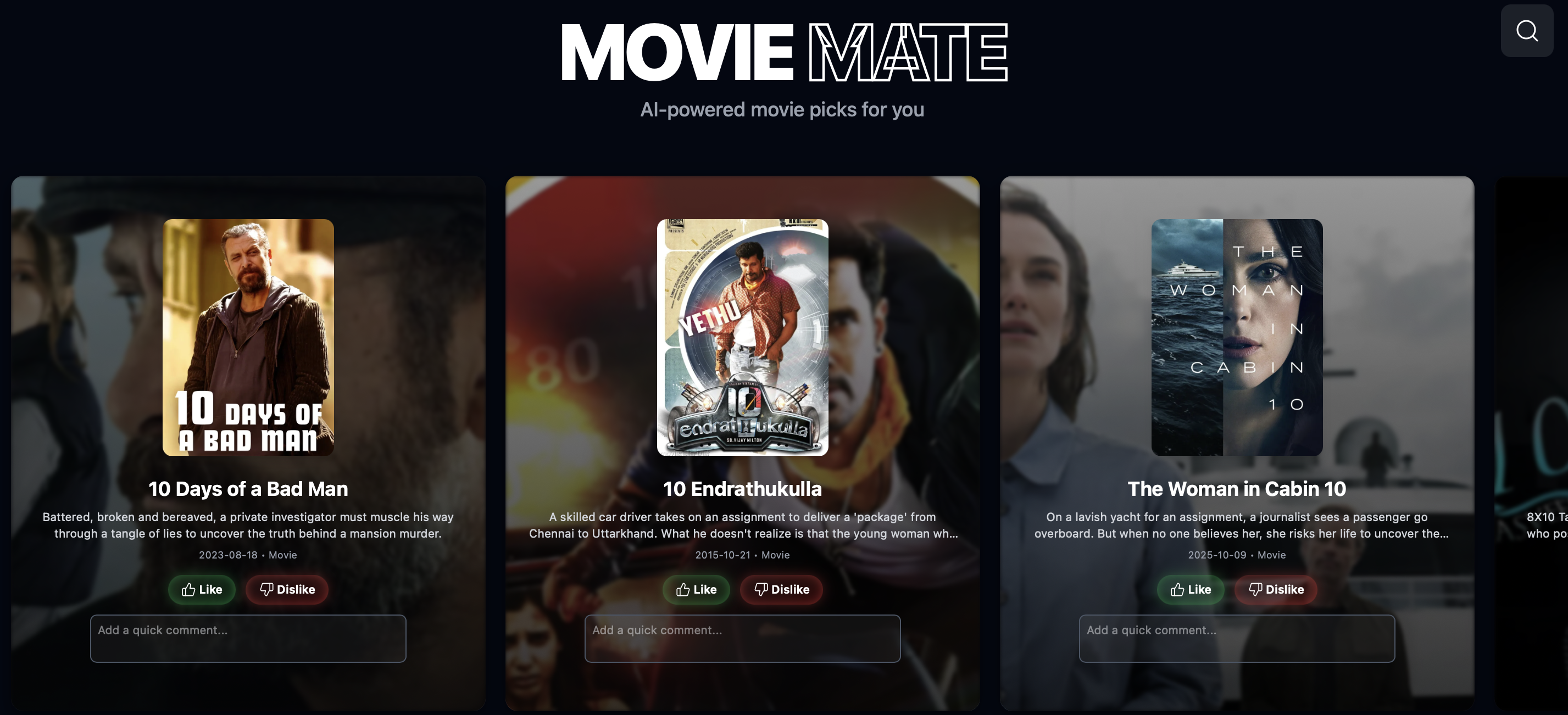 MovieMate screenshot 2