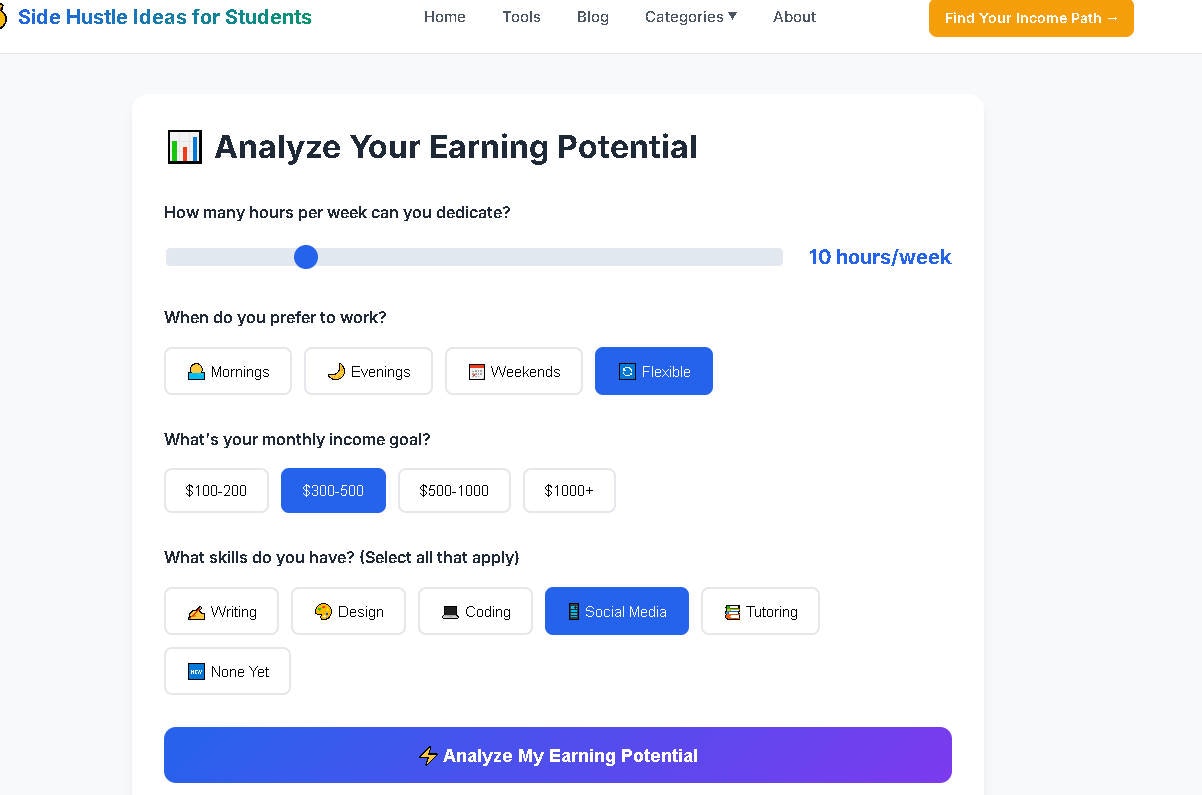 Side Hustle Ideas for Students screenshot 8