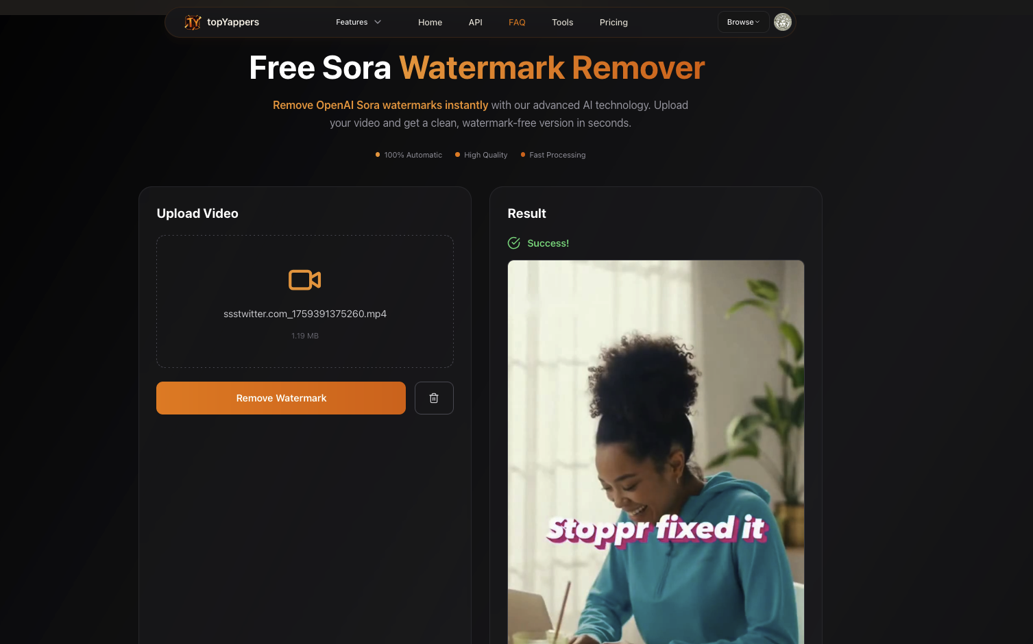 TopYappers Watermak Remover screenshot 2