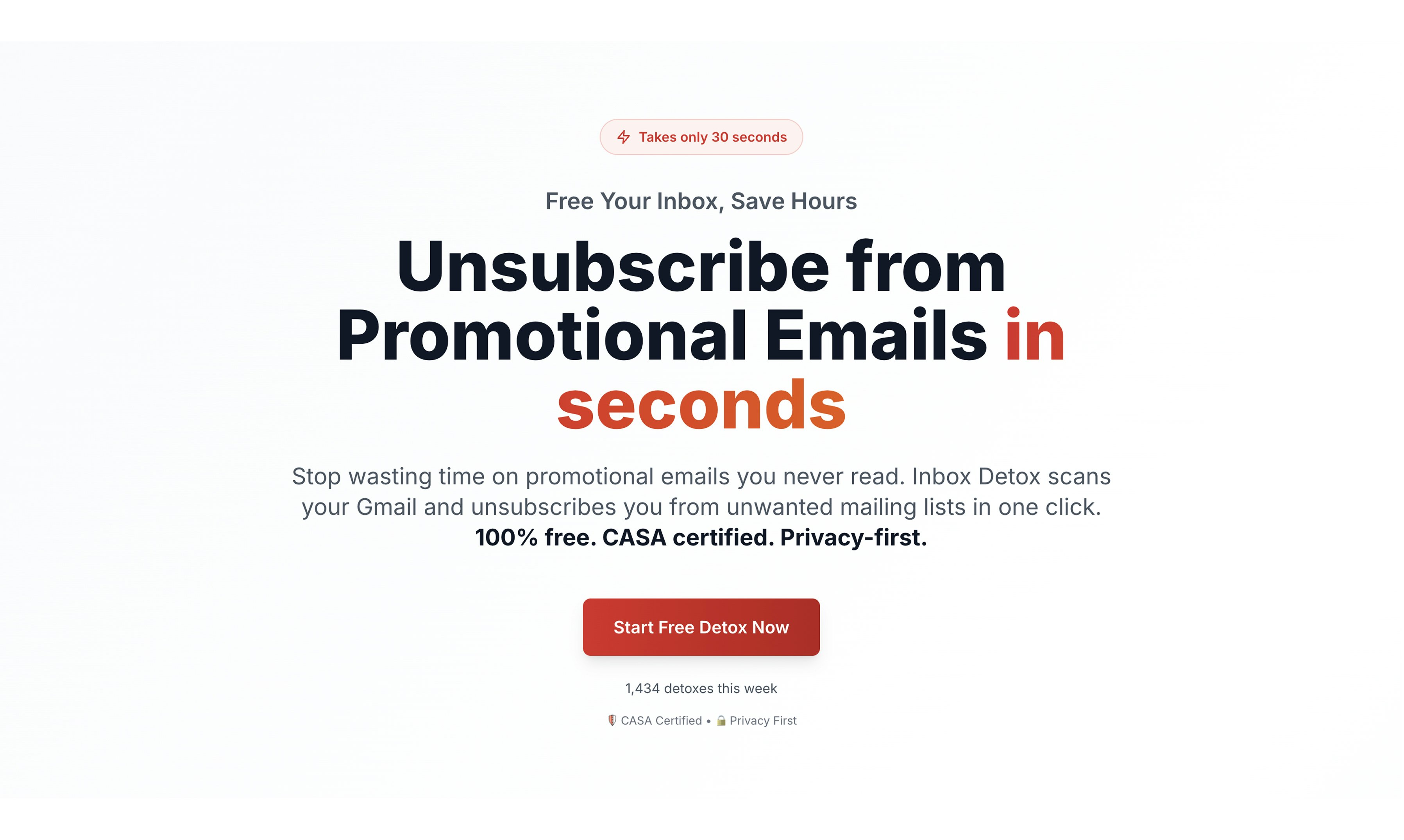 Inbox Detox - Free Forever screenshot 1