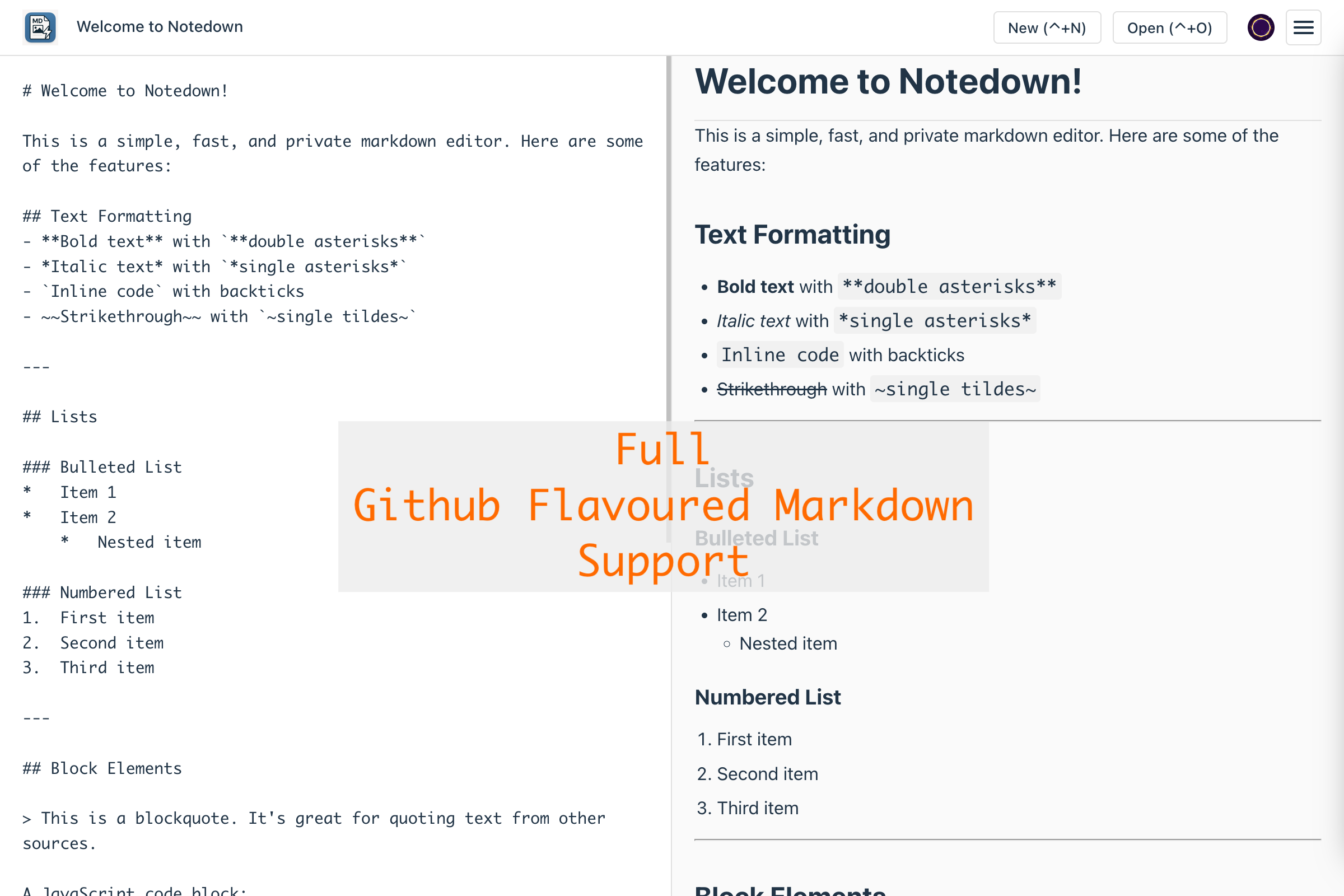 Notedown screenshot 2