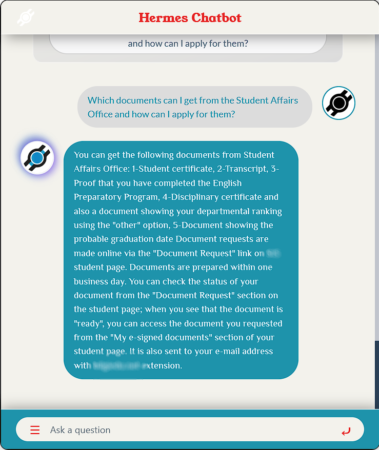 Fixein Hermes Chatbot screenshot 7