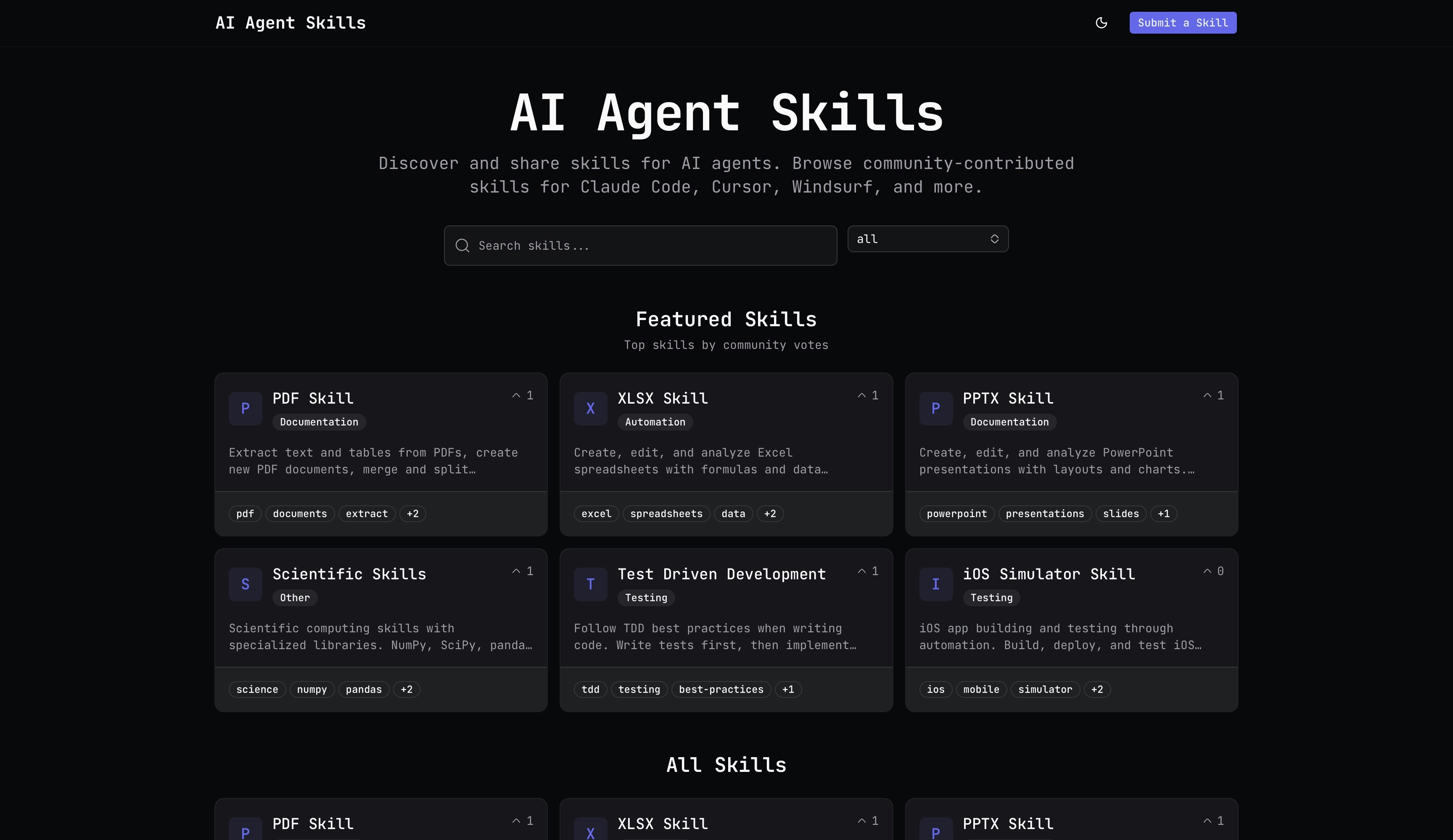 Skills Directory screenshot 1