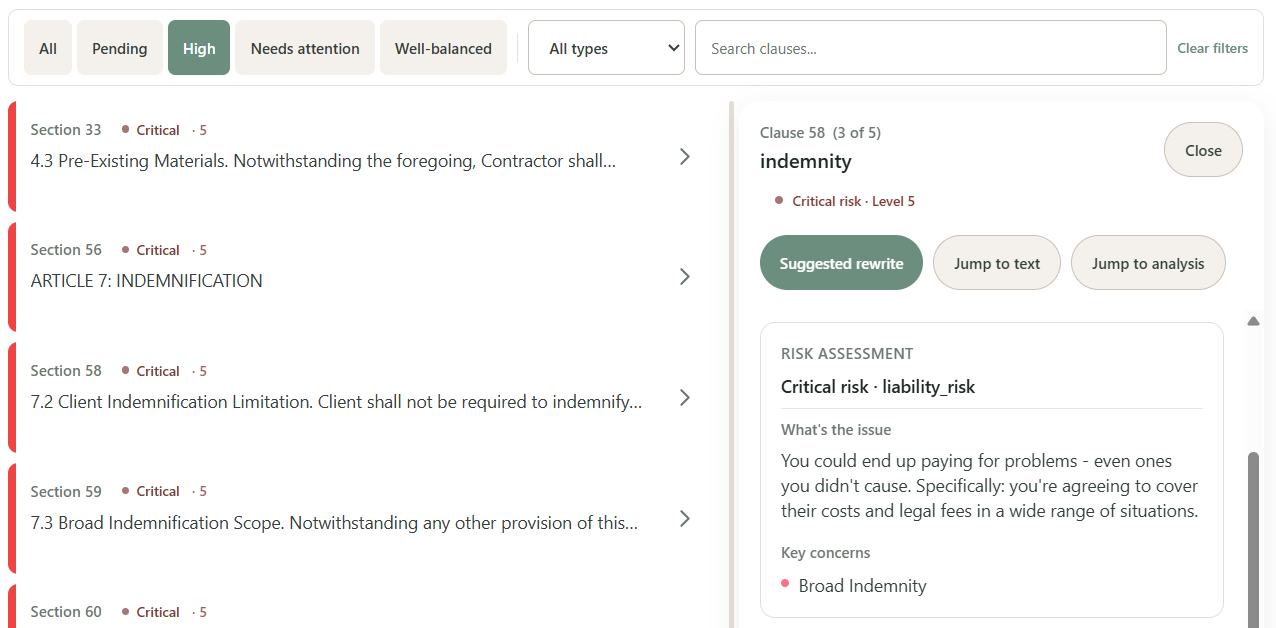 ClearSigna - AI Contract Analysis  screenshot 5