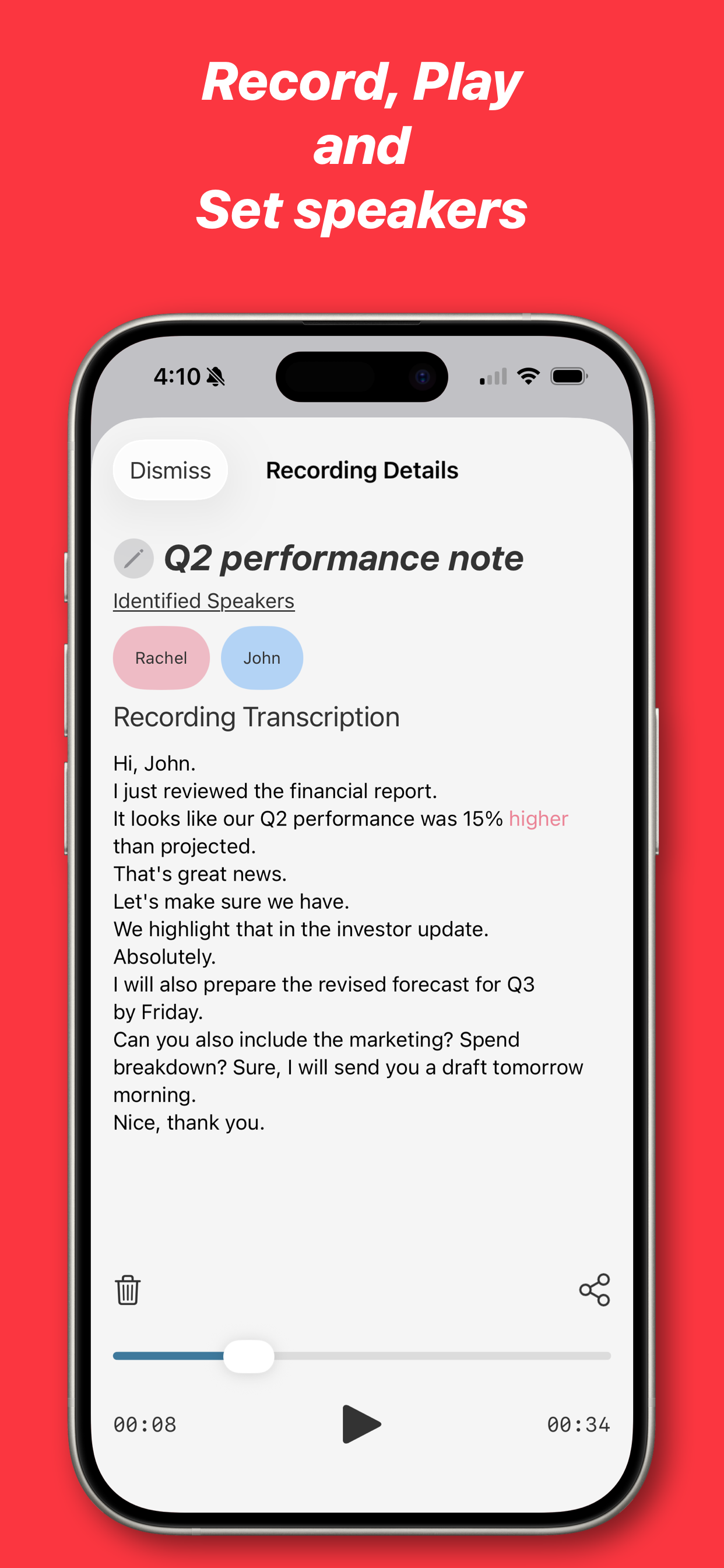 RED AI – AI Note Taker screenshot 3