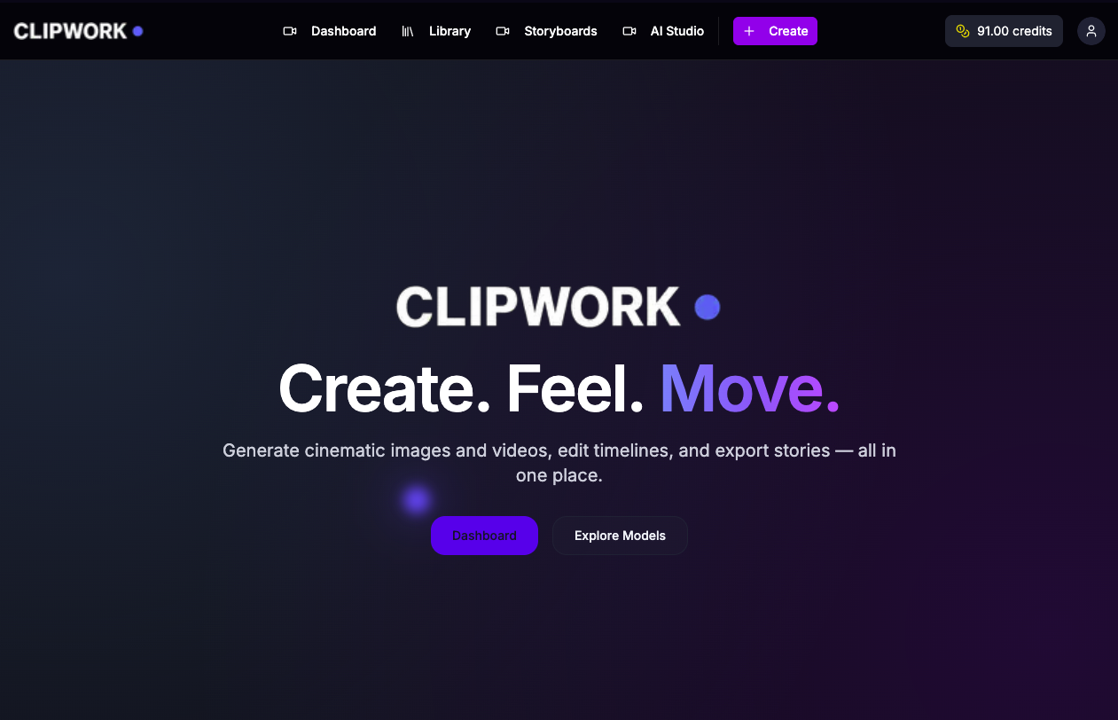 ClipWork: Studio AI videos in seconds  screenshot 1
