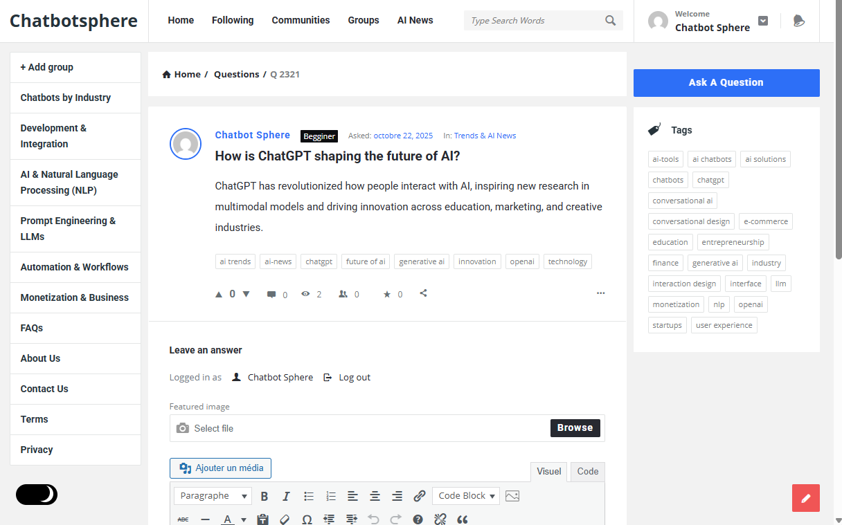 Chatbotsphere screenshot 3